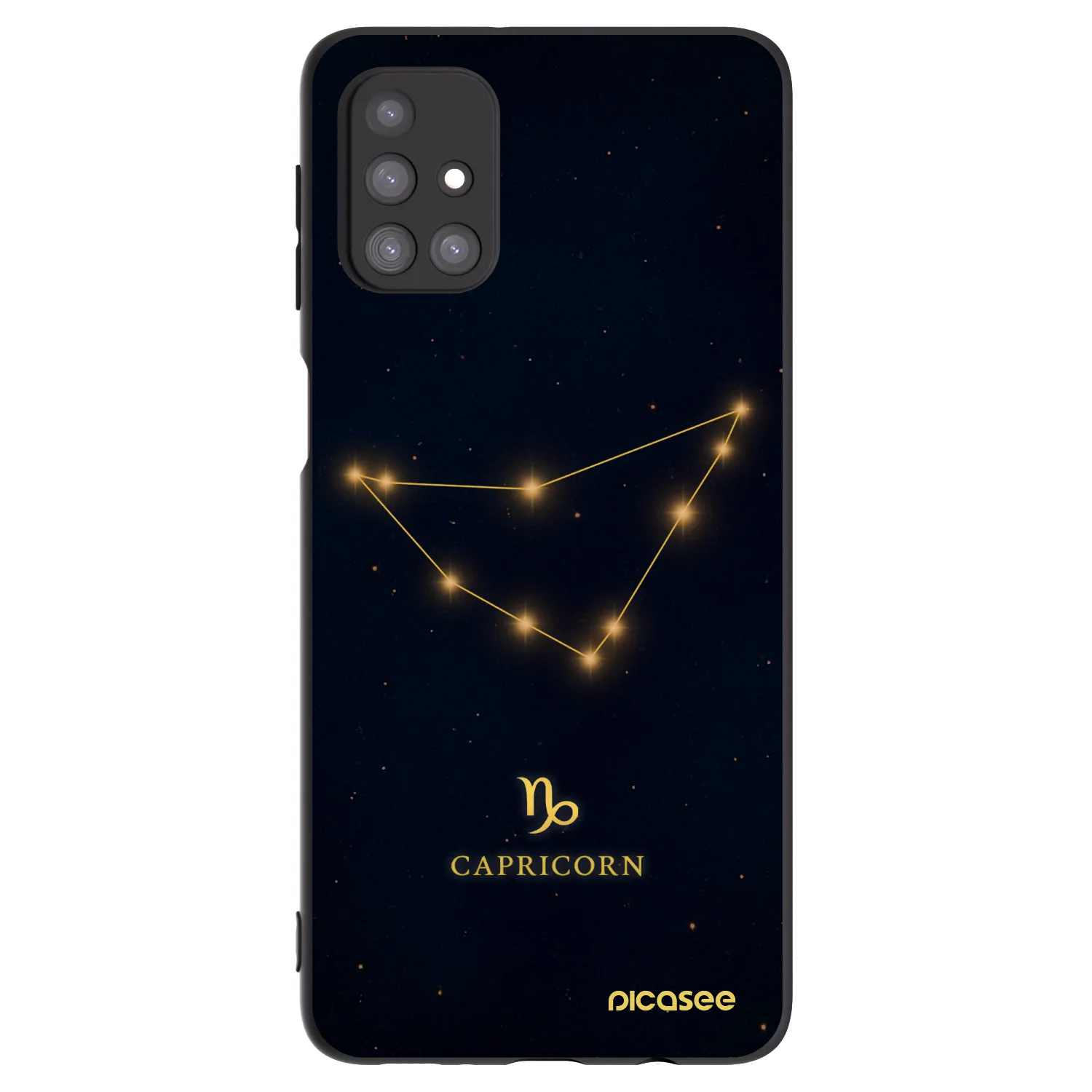 Picasee husă neagră din silicon pentru Samsung Galaxy M31s - CAPRICORN