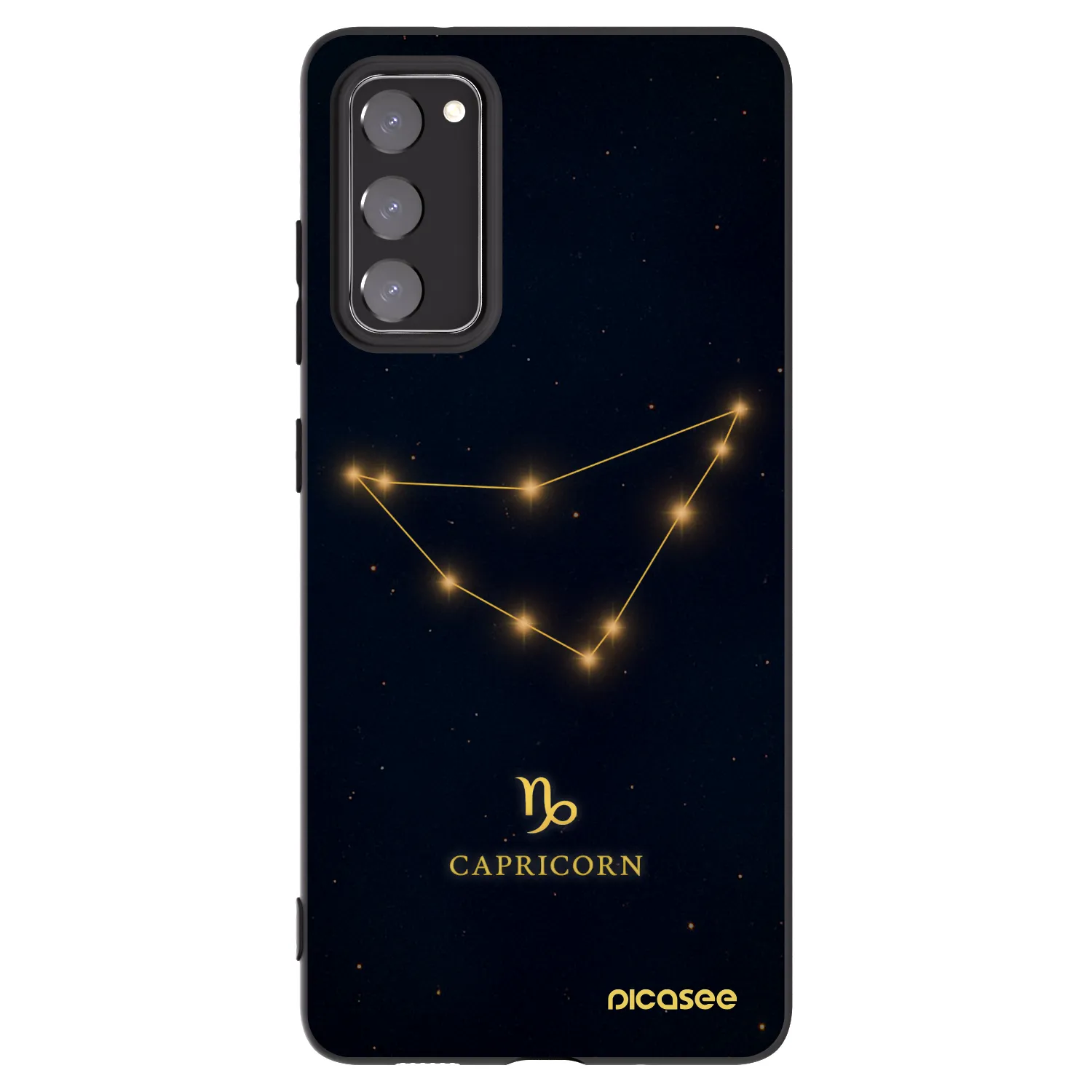 Picasee husă neagră din silicon pentru Samsung Galaxy S20 FE - CAPRICORN
