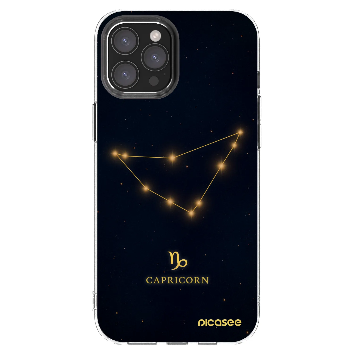 Picasee husă transparentă din silicon pentru Apple iPhone 12 Pro Max - CAPRICORN