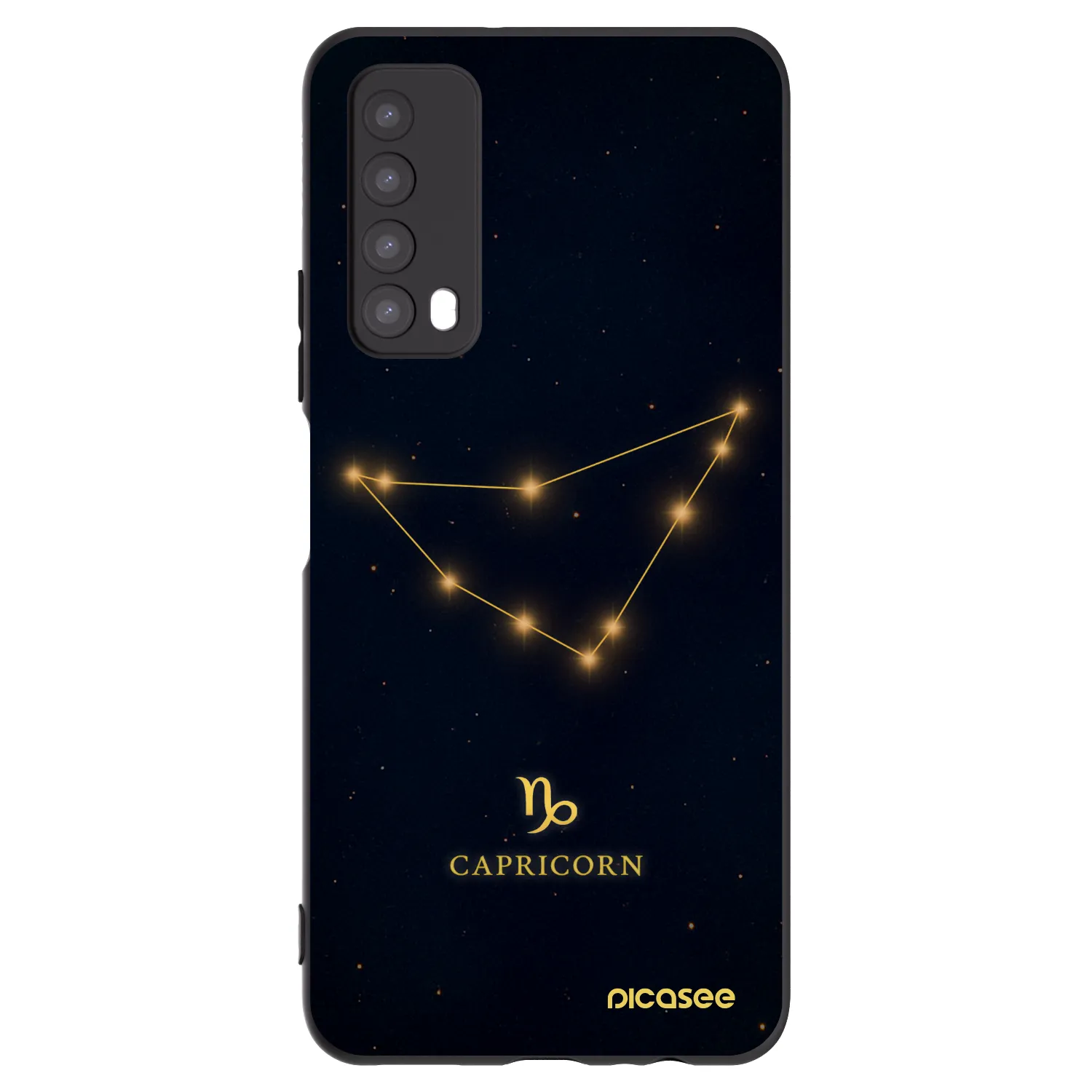 Picasee husă neagră din silicon pentru Huawei P Smart 2021 - CAPRICORN