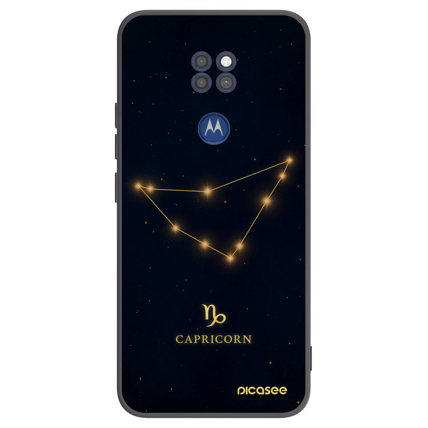 Picasee husă neagră din silicon pentru Motorola Moto G9 Play - CAPRICORN