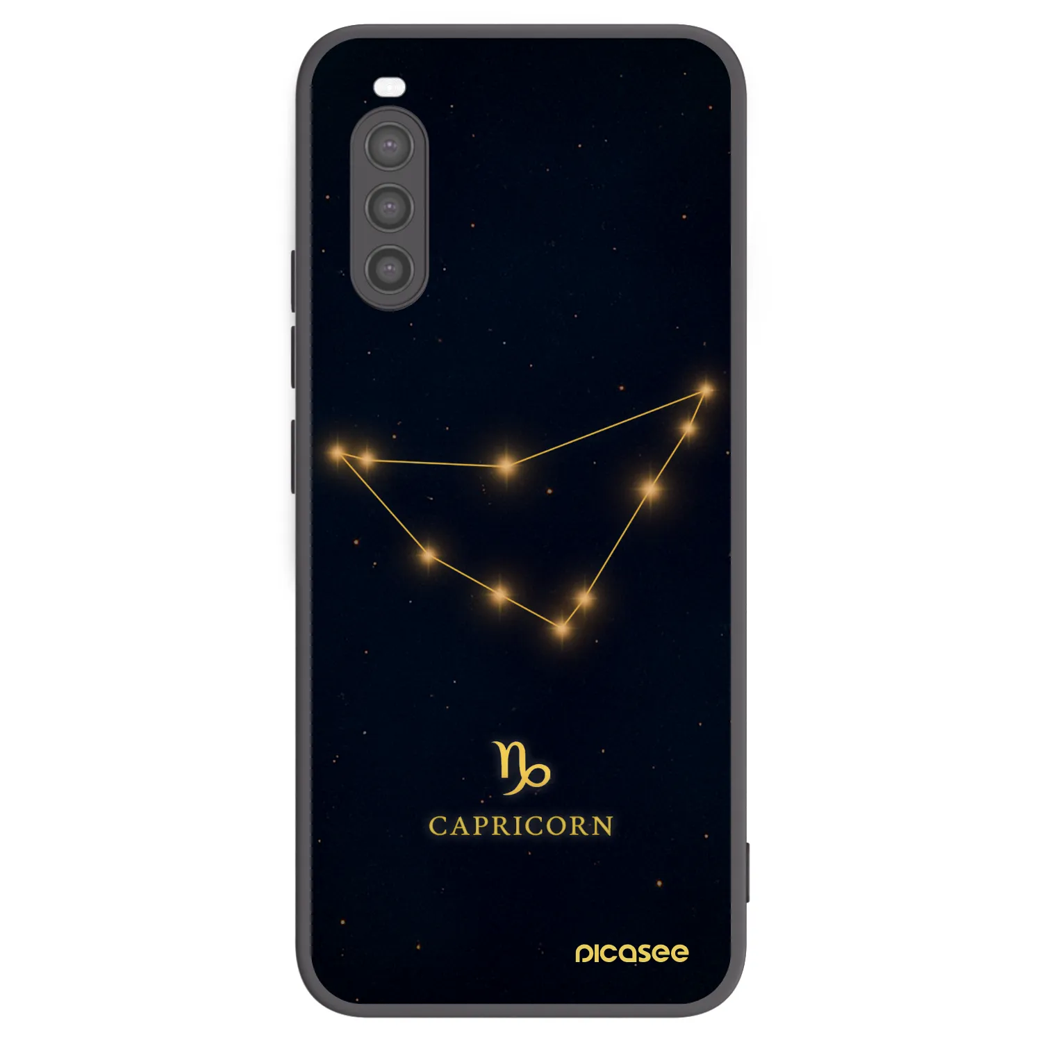 Picasee husă neagră din silicon pentru Sony Xperia 10 II - CAPRICORN