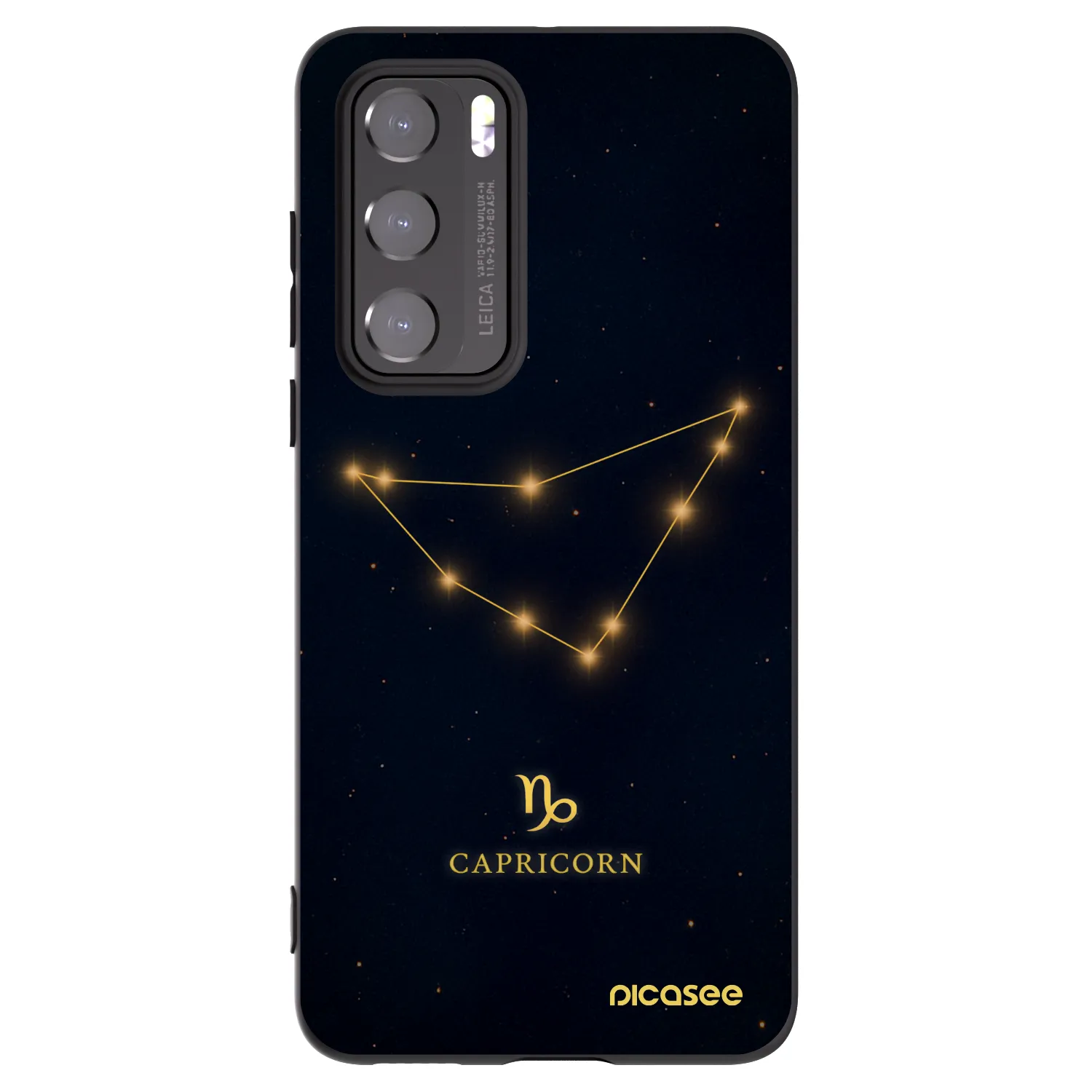 Picasee husă neagră din silicon pentru Huawei P40 - CAPRICORN