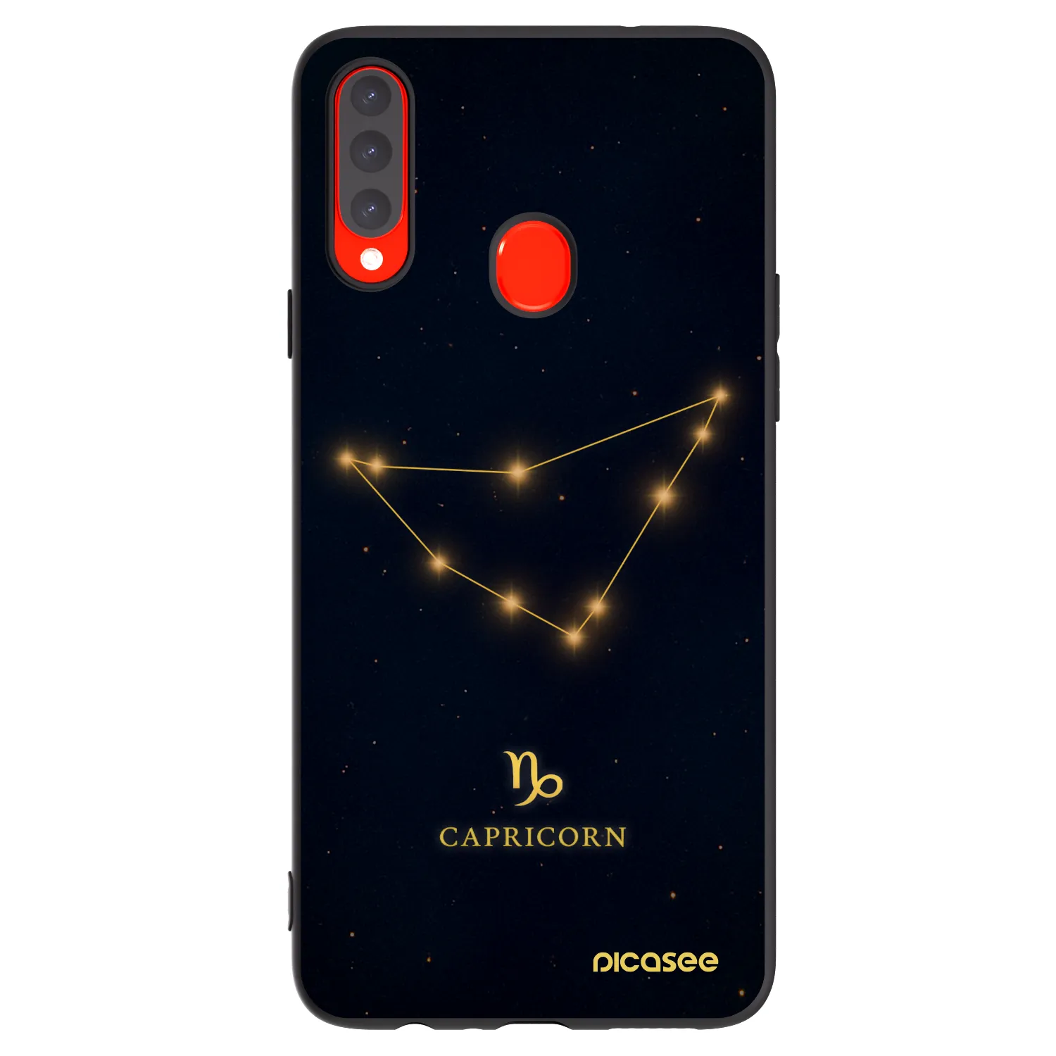 Picasee husă neagră din silicon pentru Samsung Galaxy A20s - CAPRICORN