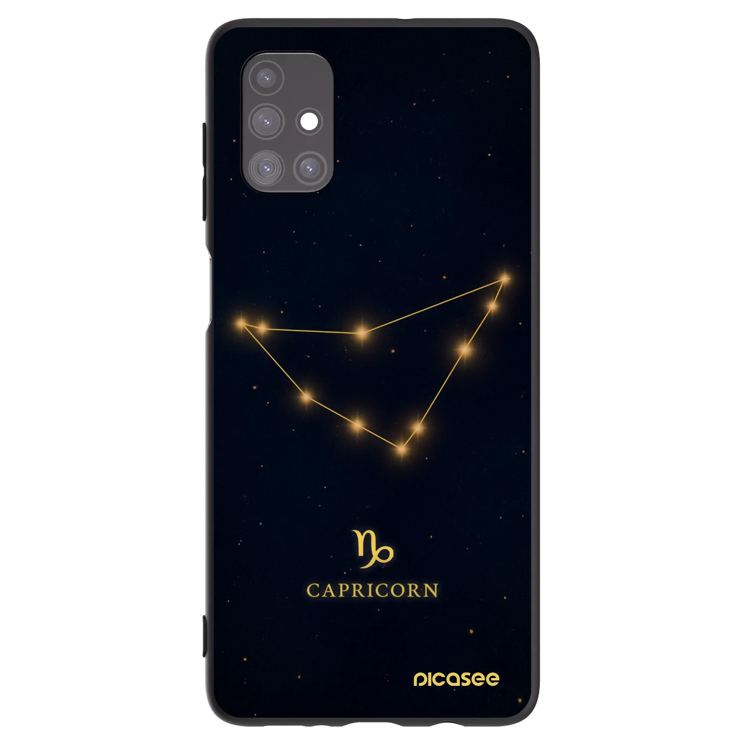 Picasee husă neagră din silicon pentru Samsung Galaxy M51 M515F - CAPRICORN