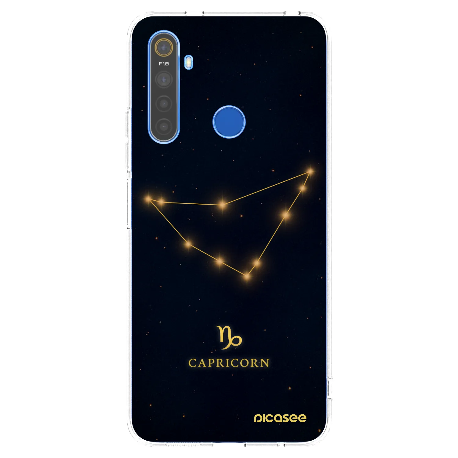 Picasee husă transparentă din silicon pentru Realme 5 - CAPRICORN