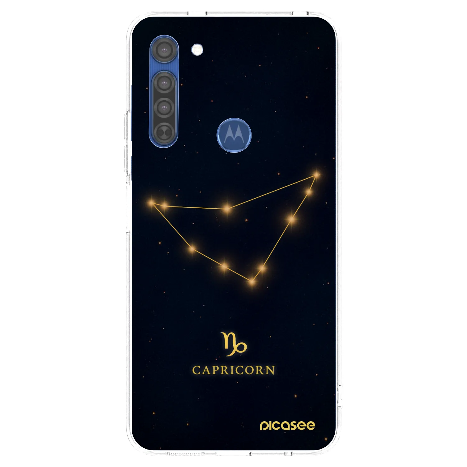 Picasee husă transparentă din silicon pentru Motorola Moto G8 - CAPRICORN