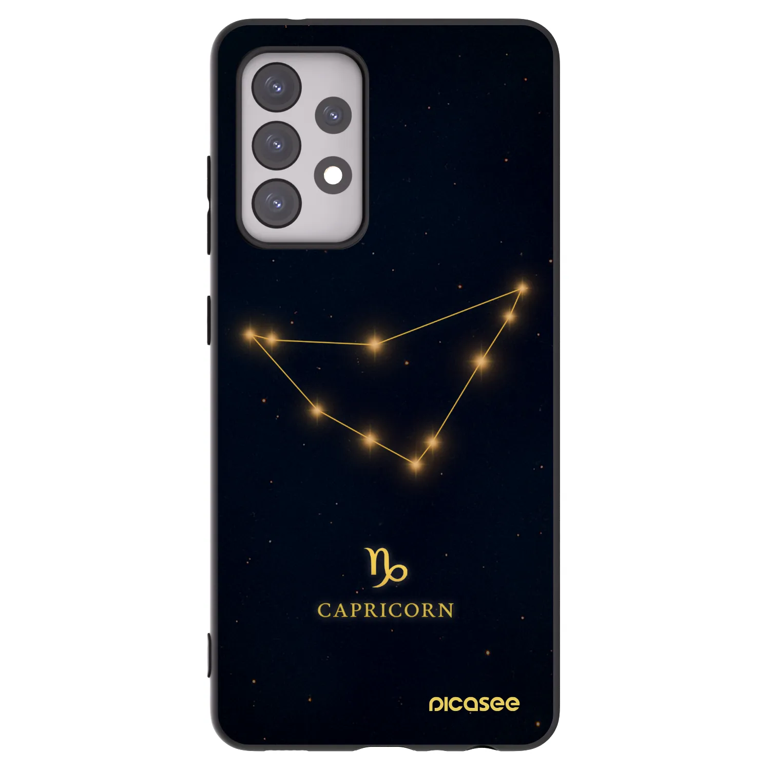 Picasee husă neagră din silicon pentru Samsung Galaxy A52 5G A525F - CAPRICORN