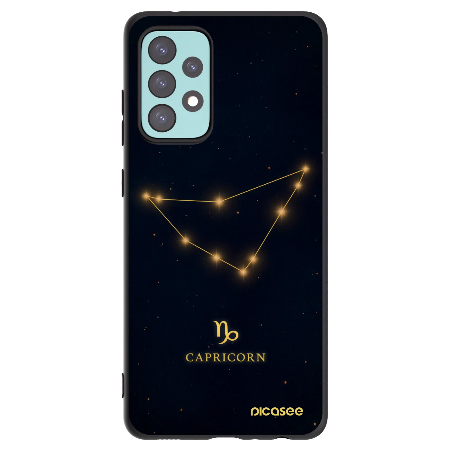 Picasee husă neagră din silicon pentru Samsung Galaxy A72 A725F - CAPRICORN