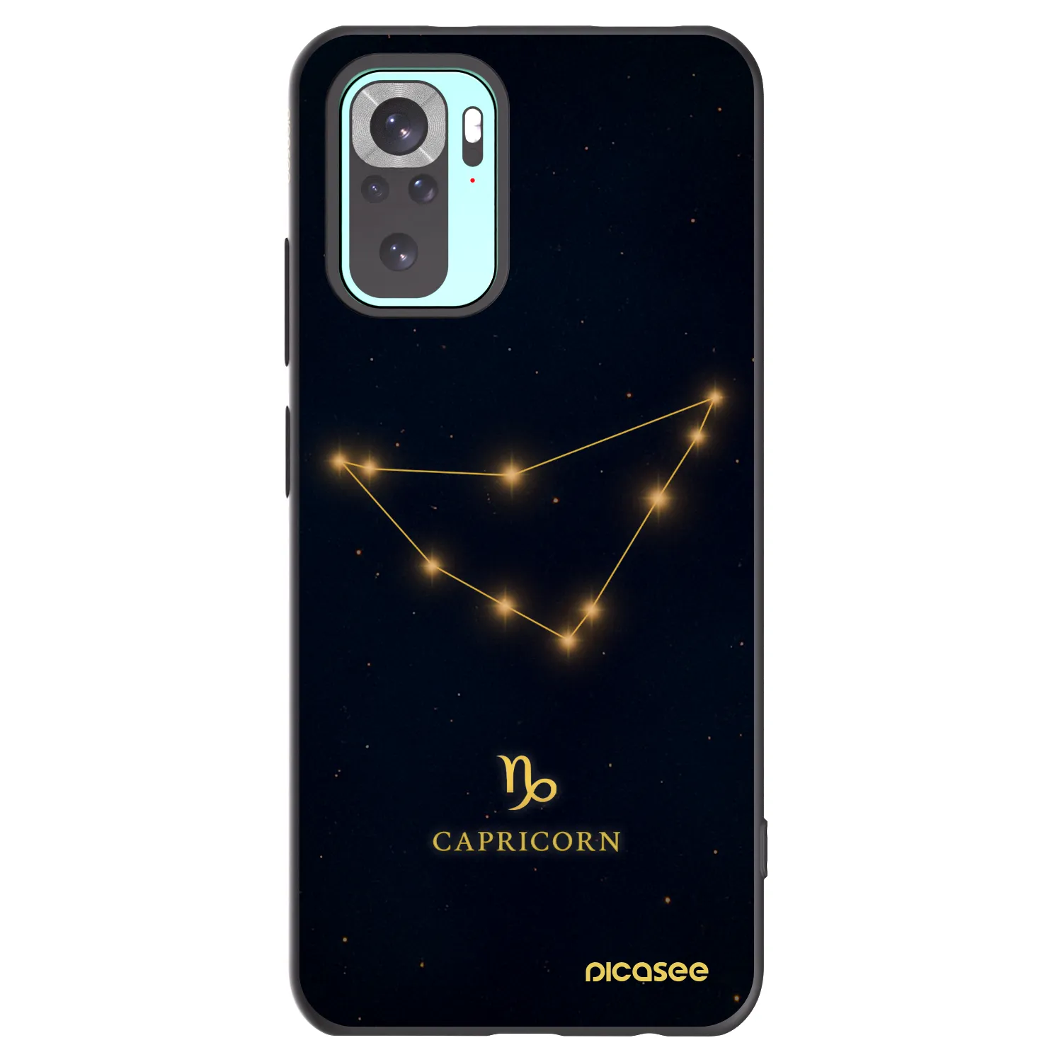 Picasee husă neagră din silicon pentru Xiaomi Redmi Note 10 Pro - CAPRICORN
