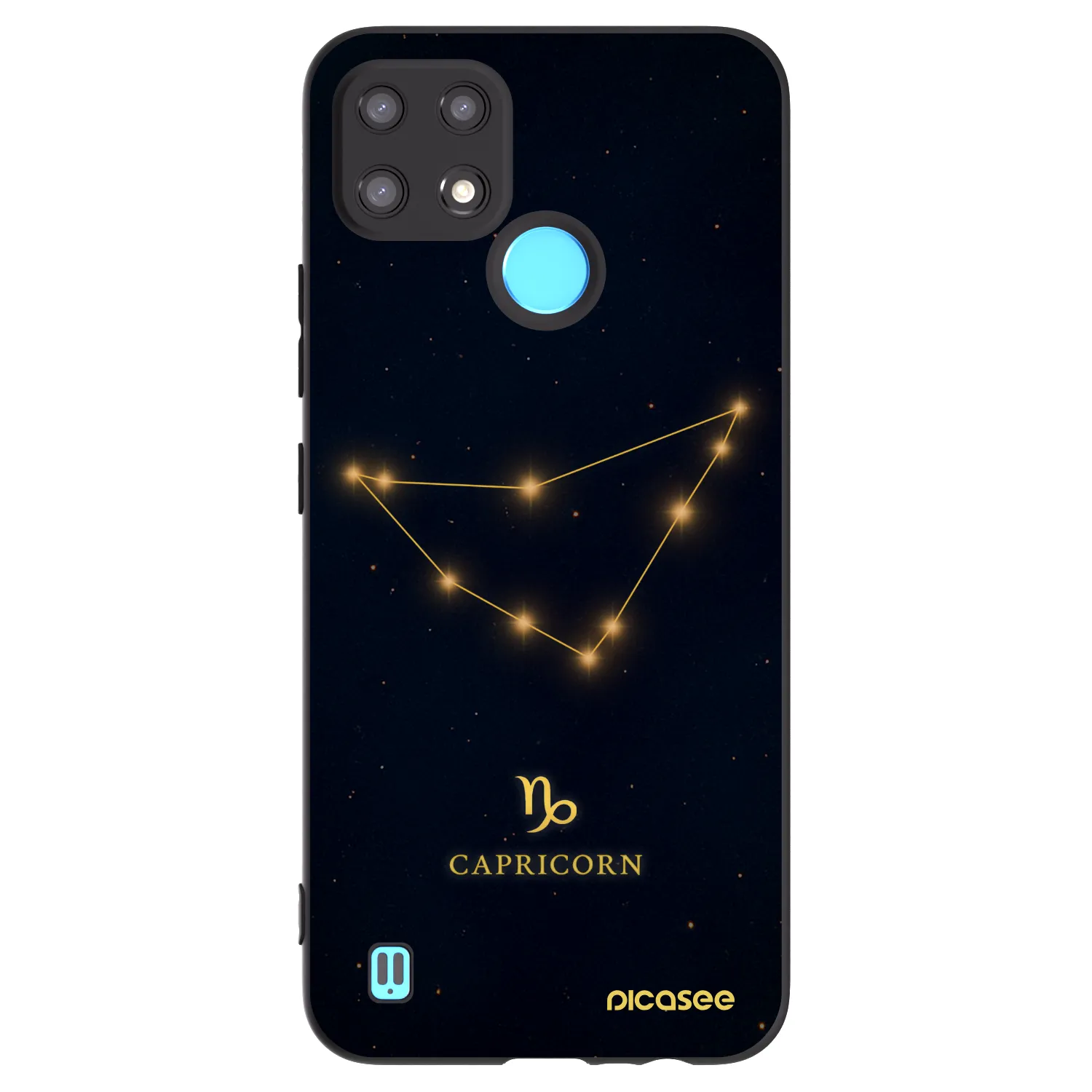 Picasee husă neagră din silicon pentru Realme C21 - CAPRICORN
