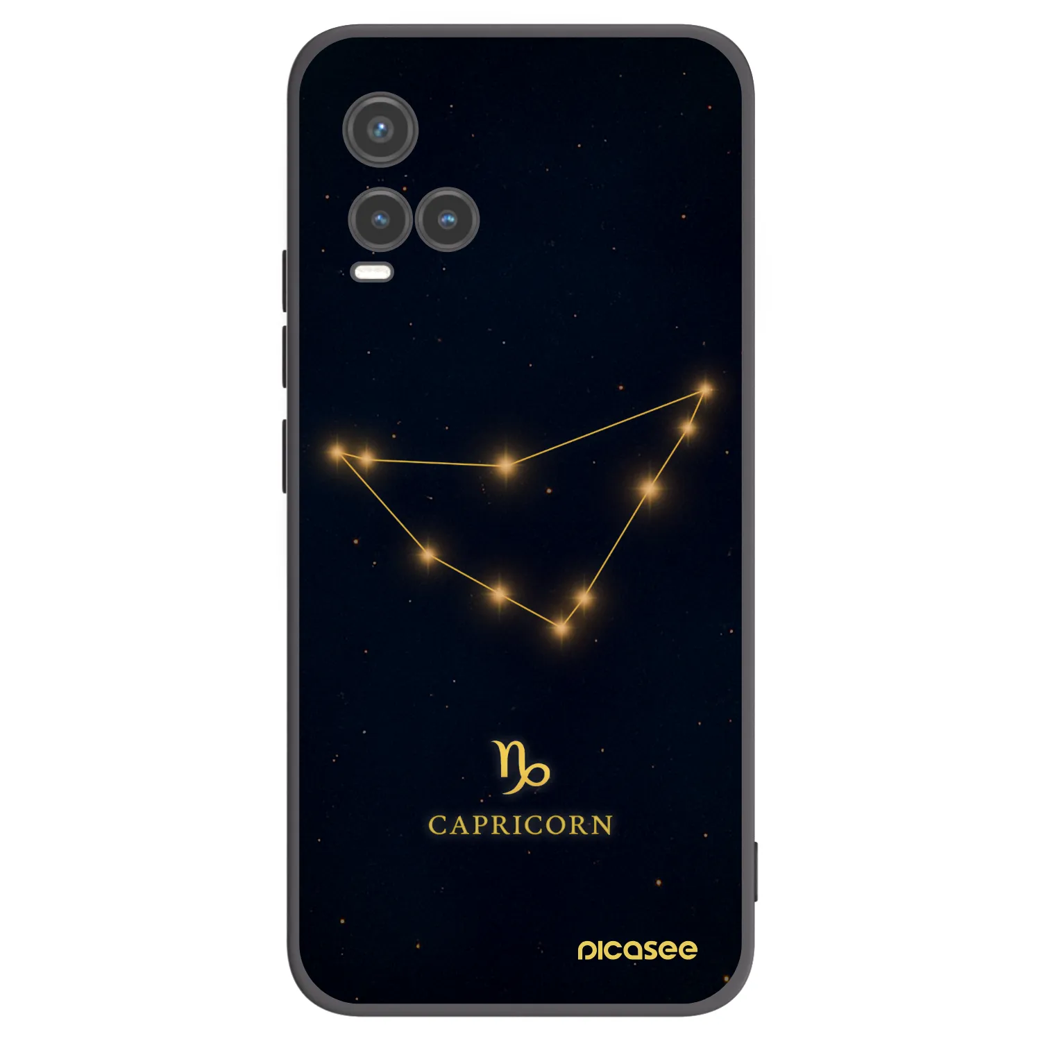 Picasee husă neagră din silicon pentru Vivo Y33s - CAPRICORN
