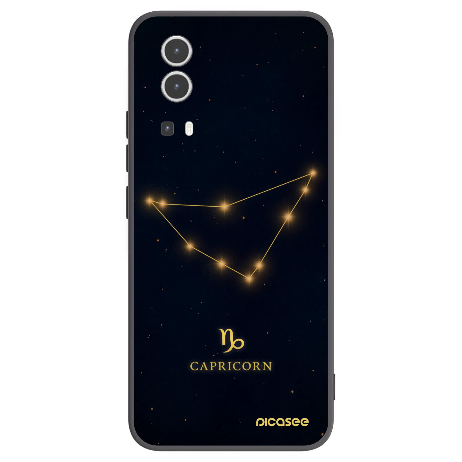 Picasee husă neagră din silicon pentru Vivo Y72 5G - CAPRICORN