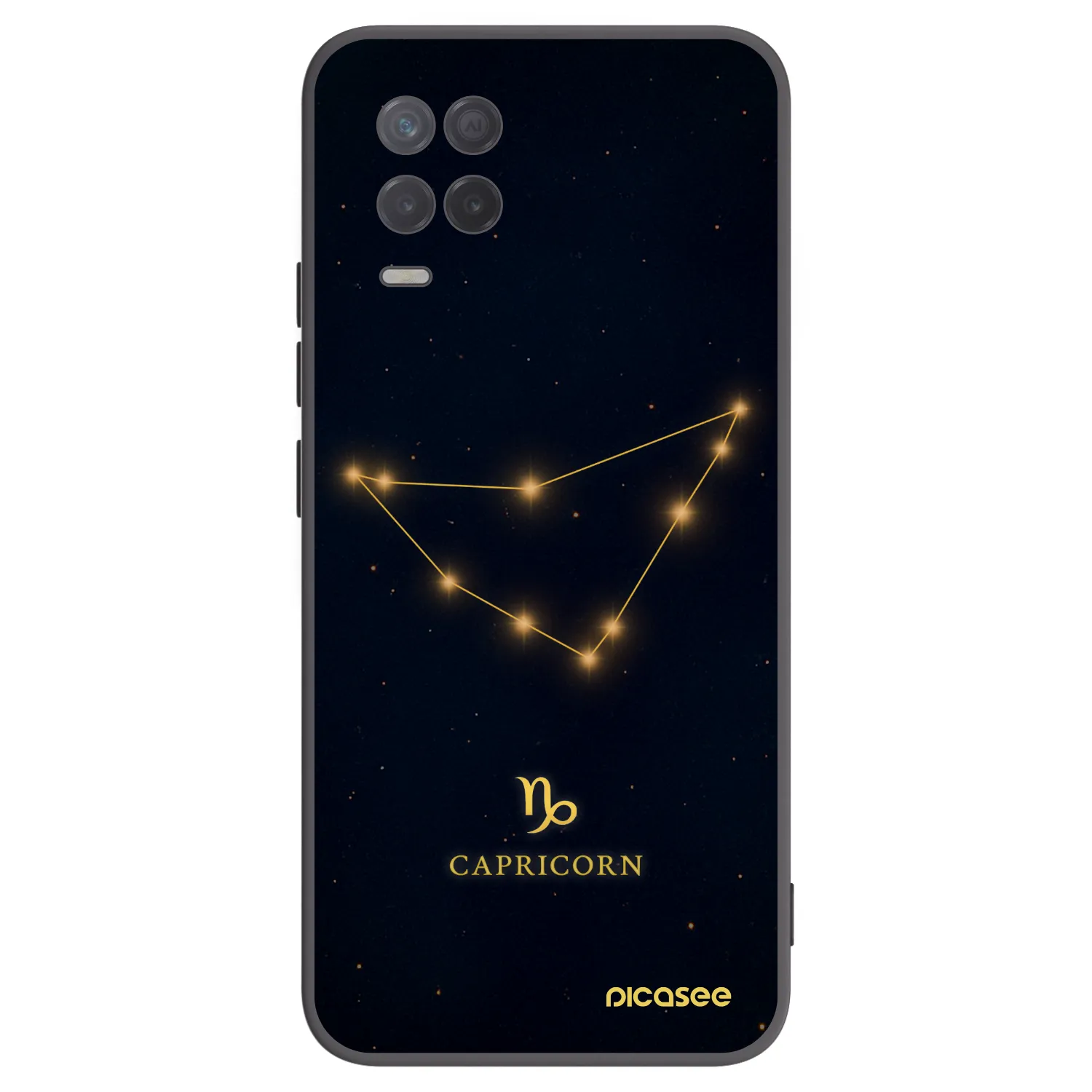 Picasee husă neagră din silicon pentru Realme 8 5G - CAPRICORN