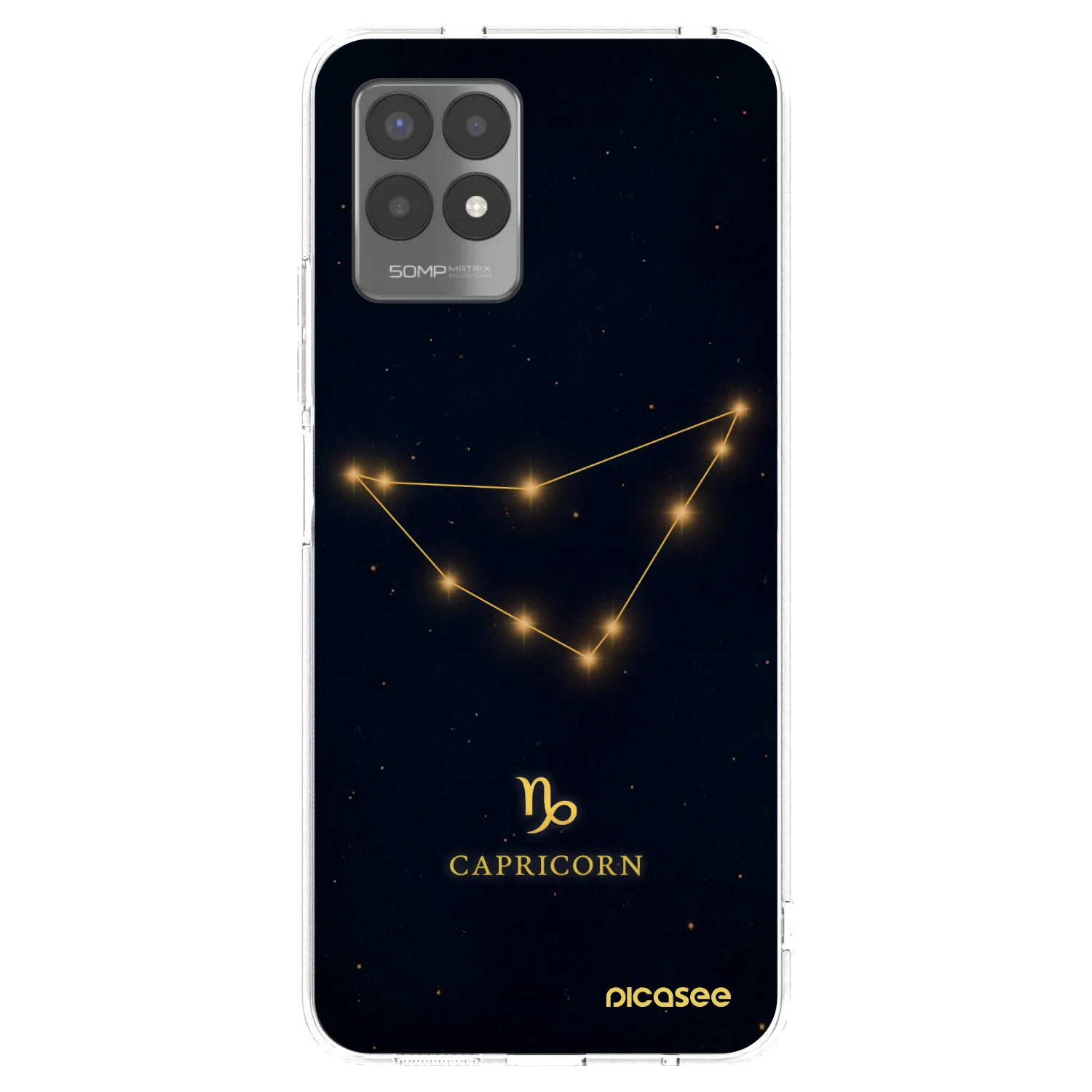 Picasee husă transparentă din silicon pentru Realme 8i - CAPRICORN