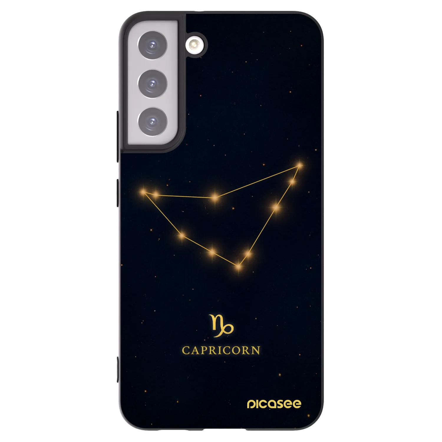 Picasee husă neagră din silicon pentru Samsung Galaxy S22+ 5G - CAPRICORN