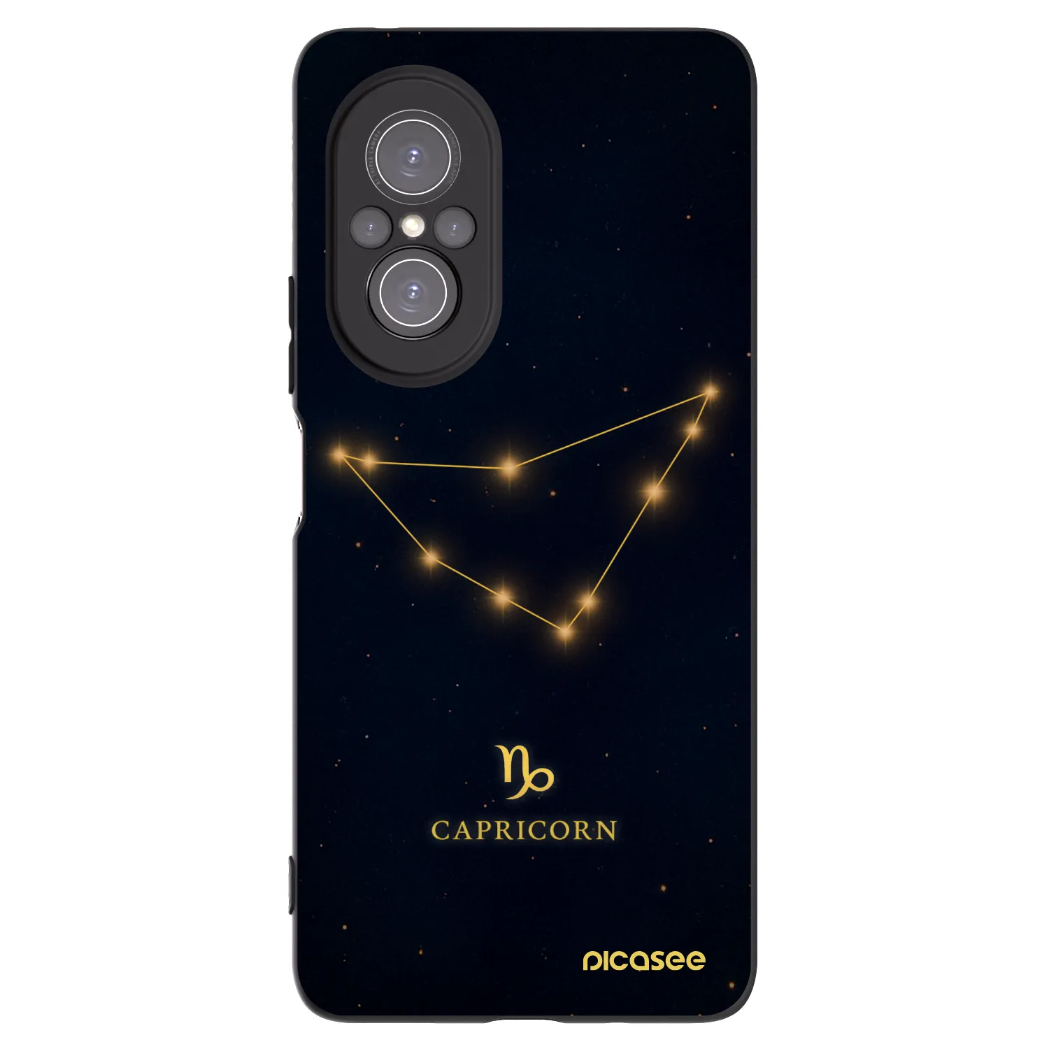 Picasee husă neagră din silicon pentru Huawei Nova 9 SE - CAPRICORN