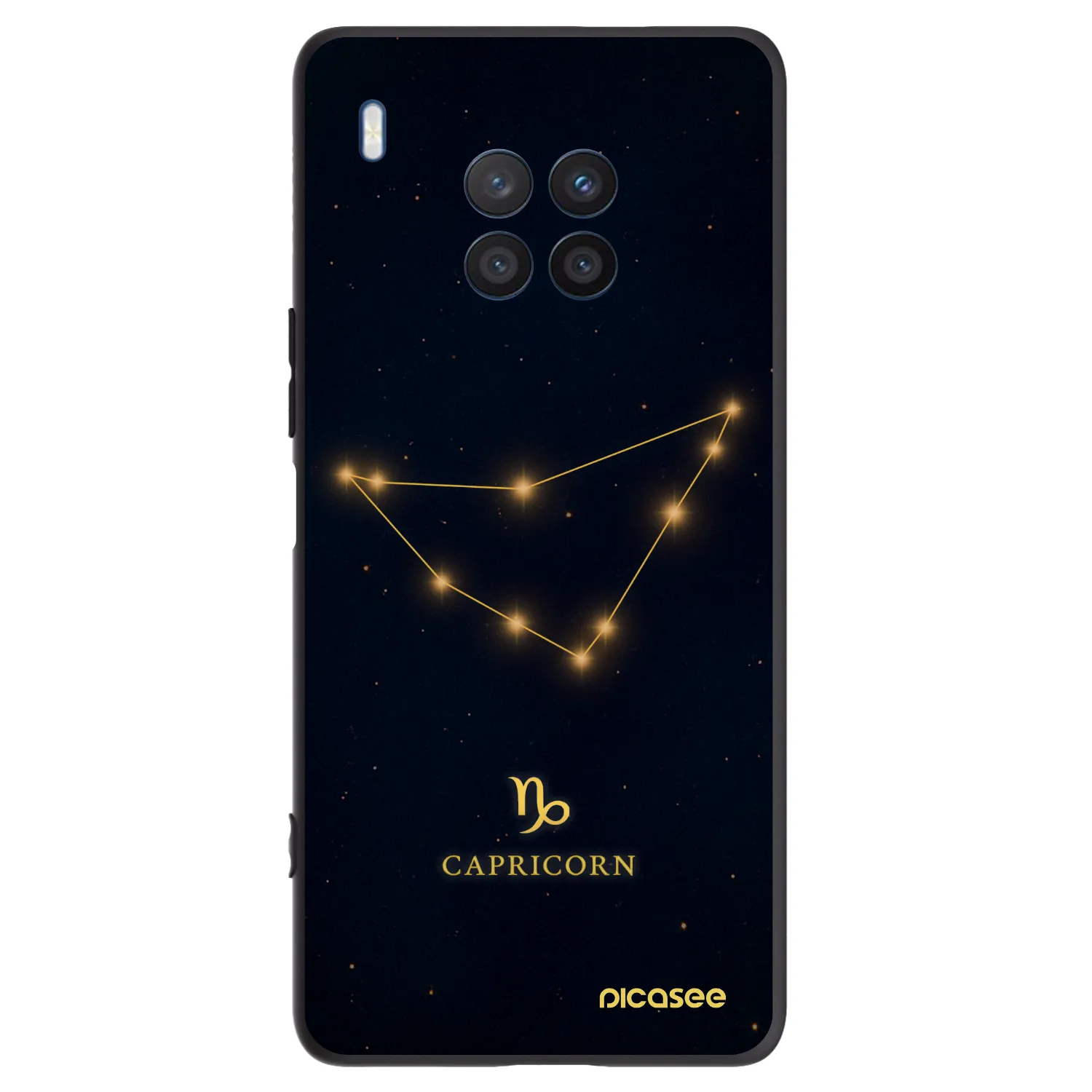 Picasee husă neagră din silicon pentru Honor 50 Lite - CAPRICORN