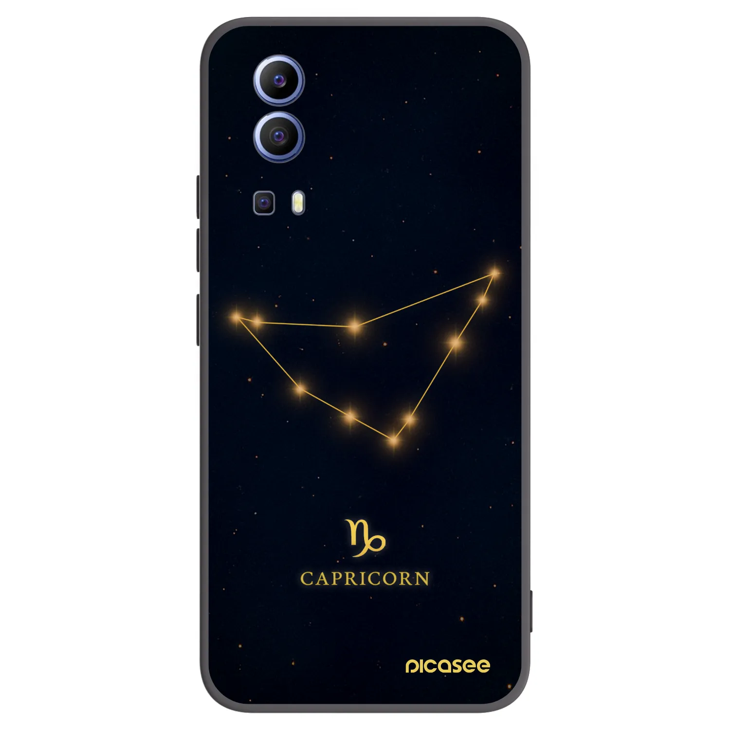 Picasee husă neagră din silicon pentru Vivo Y52 5G - CAPRICORN