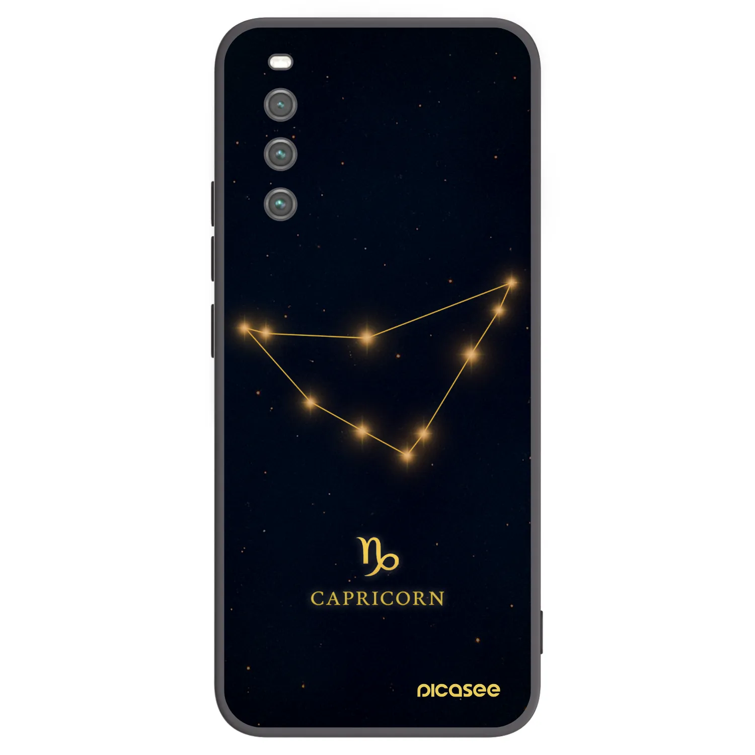 Picasee husă neagră din silicon pentru Sony Xperia 10 IV 5G - CAPRICORN