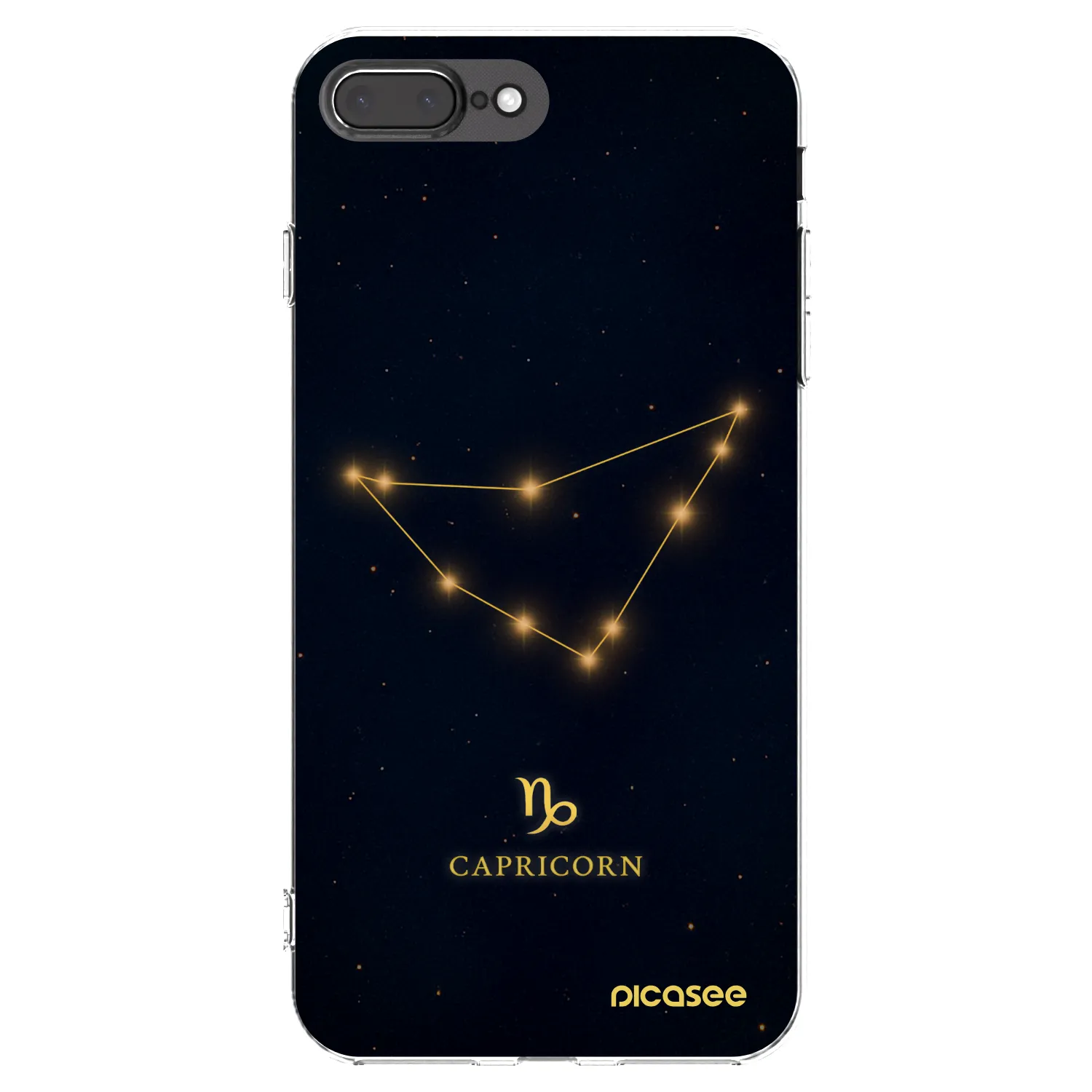 Picasee husă transparentă din silicon pentru Apple iPhone 8 Plus - CAPRICORN