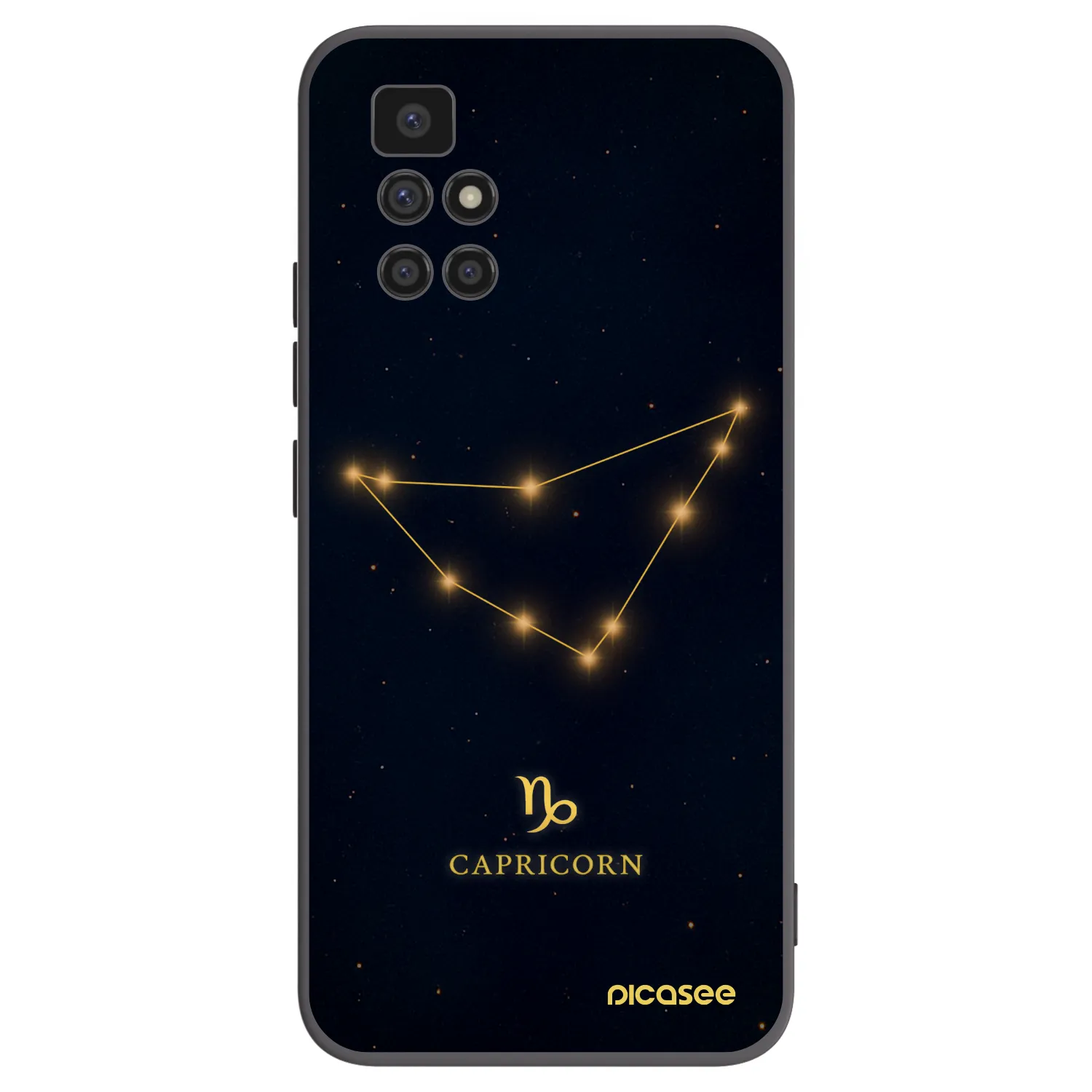 Picasee husă neagră din silicon pentru Xiaomi Redmi 10 (2022) - CAPRICORN