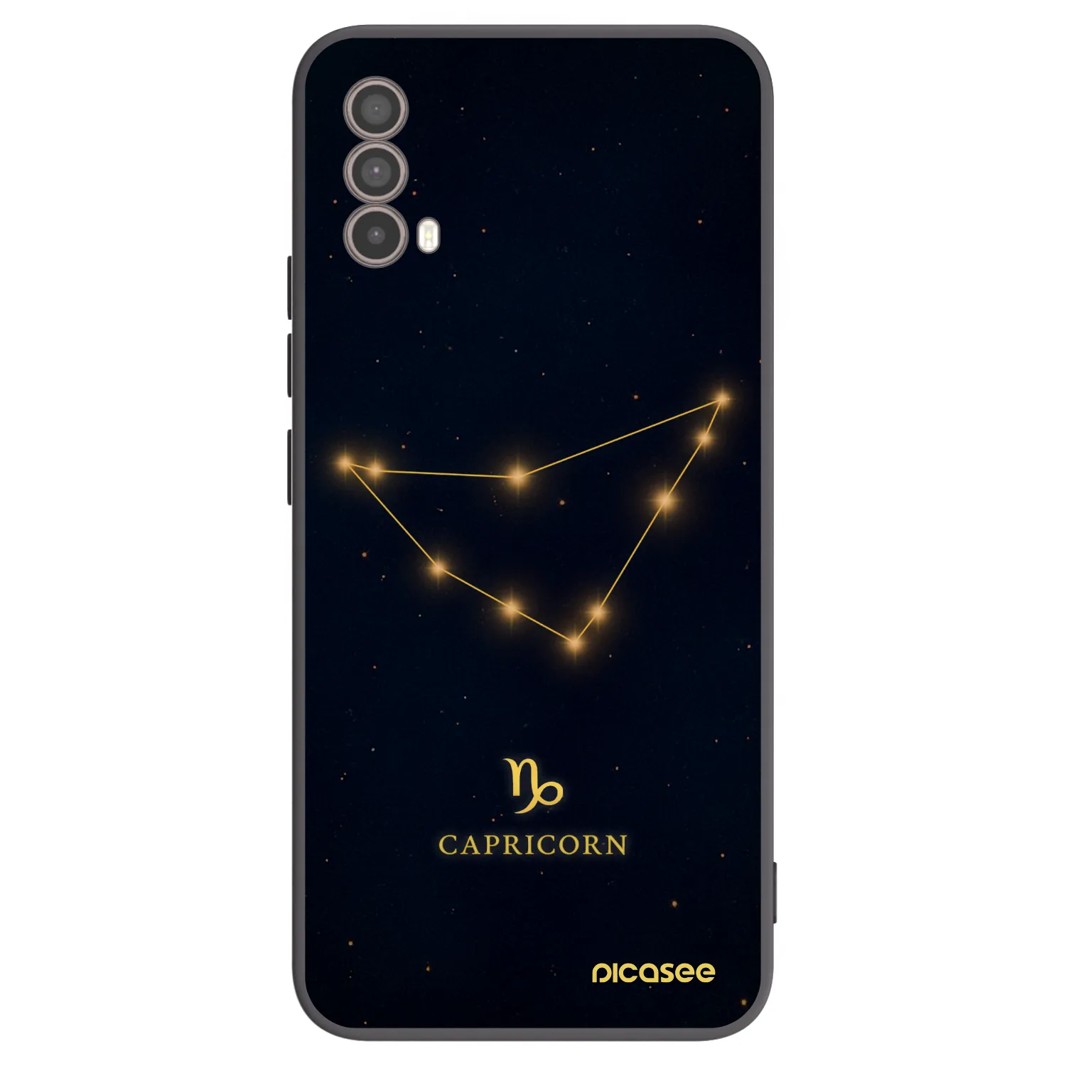 Picasee husă neagră din silicon pentru Motorola Moto E40 - CAPRICORN