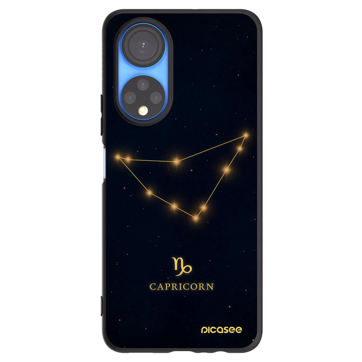 Picasee husă neagră din silicon pentru Honor X7 - CAPRICORN