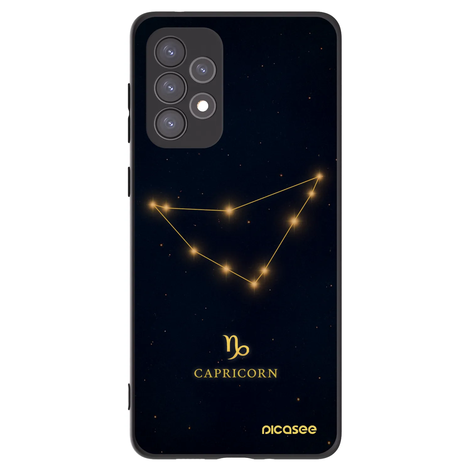 Picasee husă neagră din silicon pentru Samsung Galaxy A73 5G - CAPRICORN