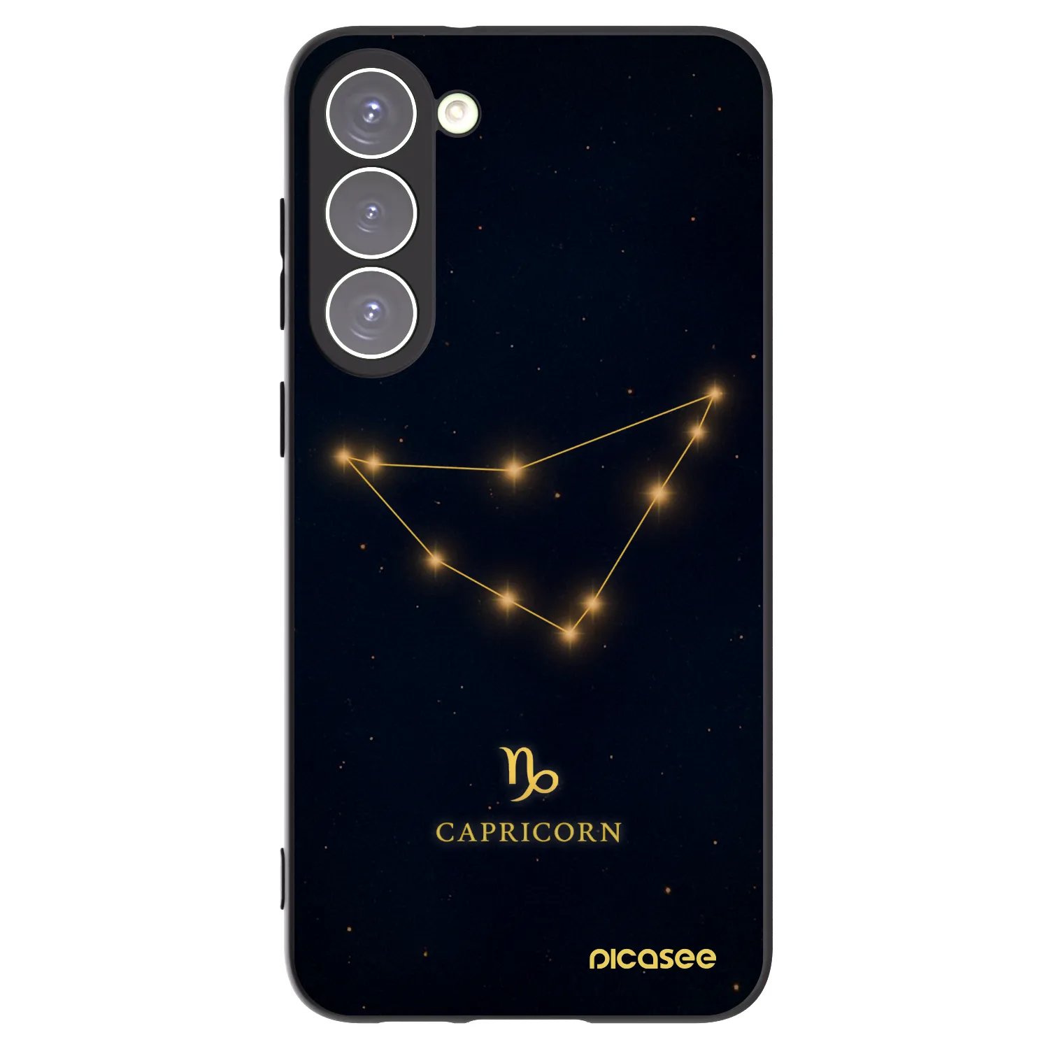Picasee husă neagră din silicon pentru Samsung Galaxy S23+ 5G - CAPRICORN