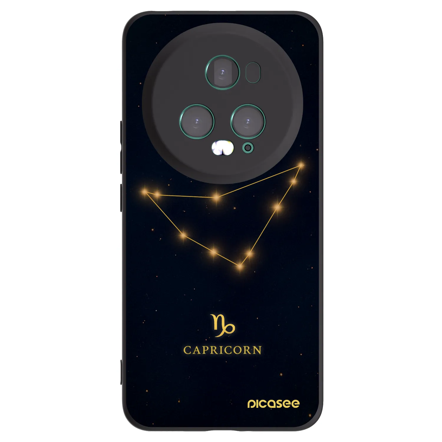 Picasee husă neagră din silicon pentru Honor Magic5 Pro - CAPRICORN