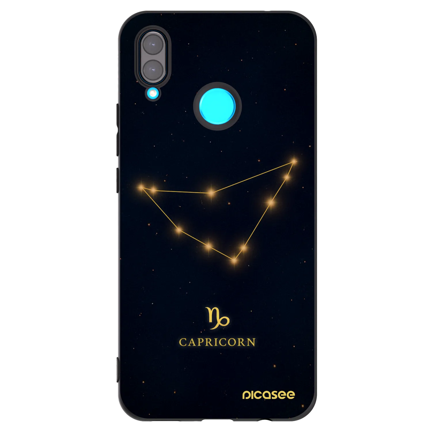 Picasee husă neagră din silicon pentru Huawei Nova 3i - CAPRICORN