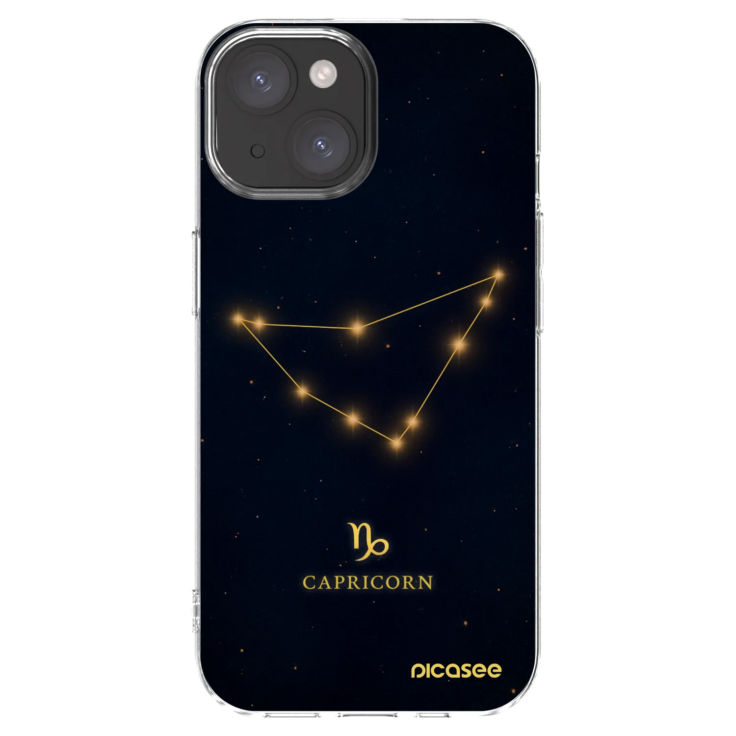 Picasee husă transparentă din silicon pentru Apple iPhone 15 - CAPRICORN