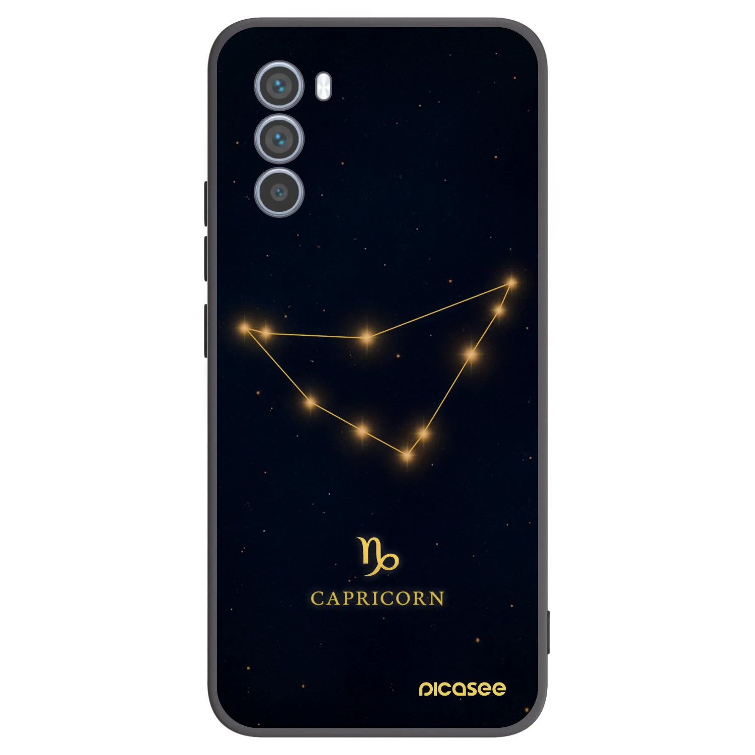Picasee husă neagră din silicon pentru Motorola Moto G62 - CAPRICORN