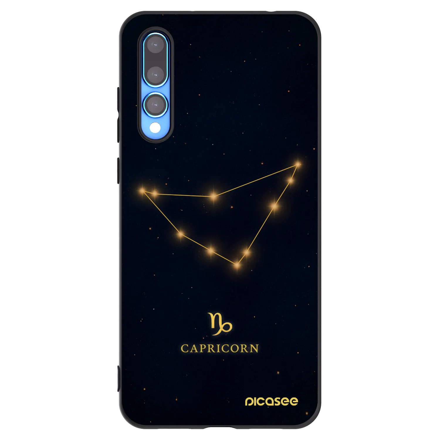 Picasee husă neagră din silicon pentru Huawei P20 Pro - CAPRICORN