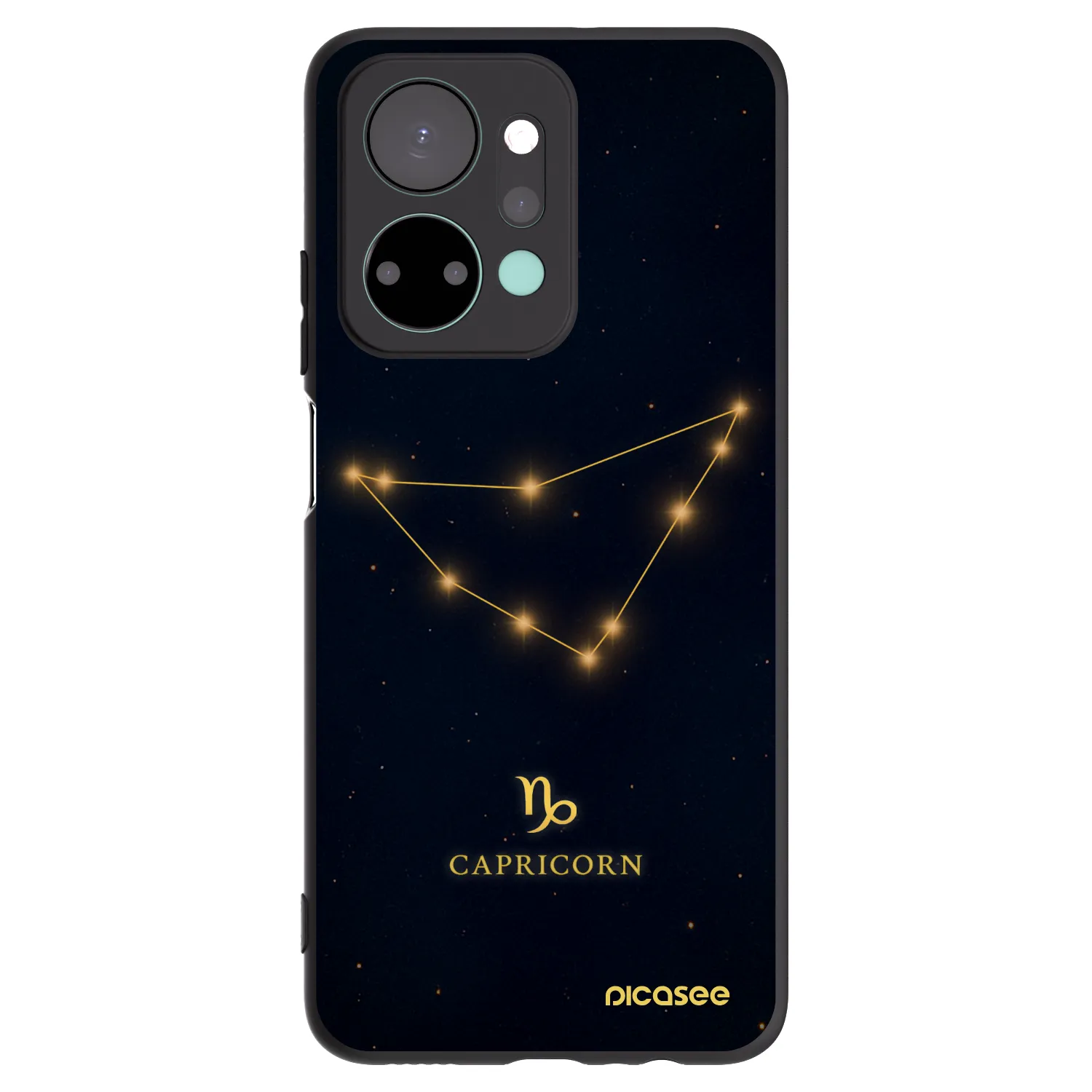 Picasee husă neagră din silicon pentru Honor X7a - CAPRICORN