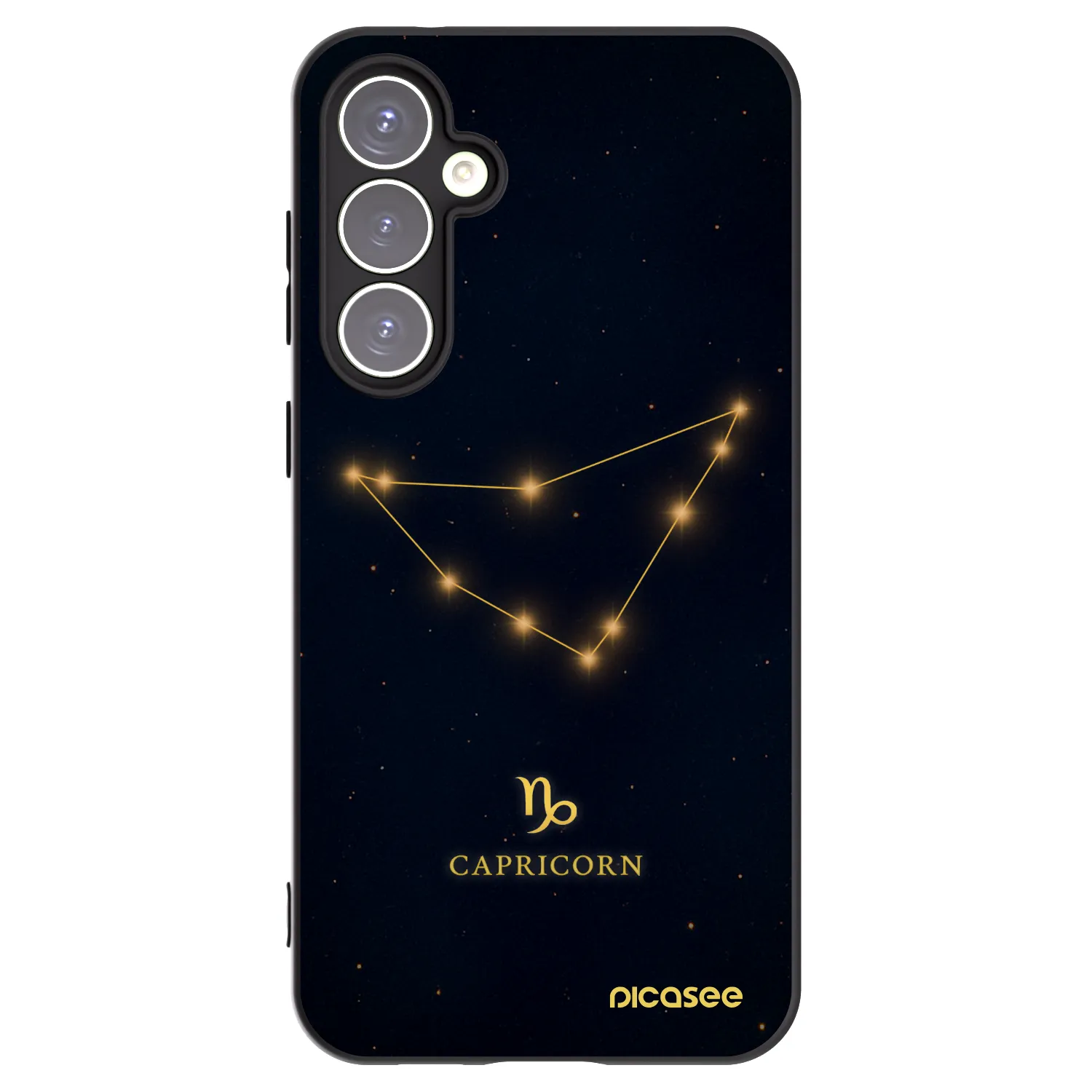 Picasee husă neagră din silicon pentru Samsung Galaxy S23 FE S711B - CAPRICORN