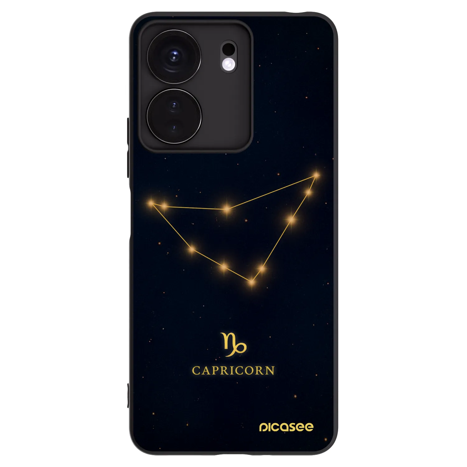 Picasee husă neagră din silicon pentru Xiaomi Redmi 13C 4G - CAPRICORN