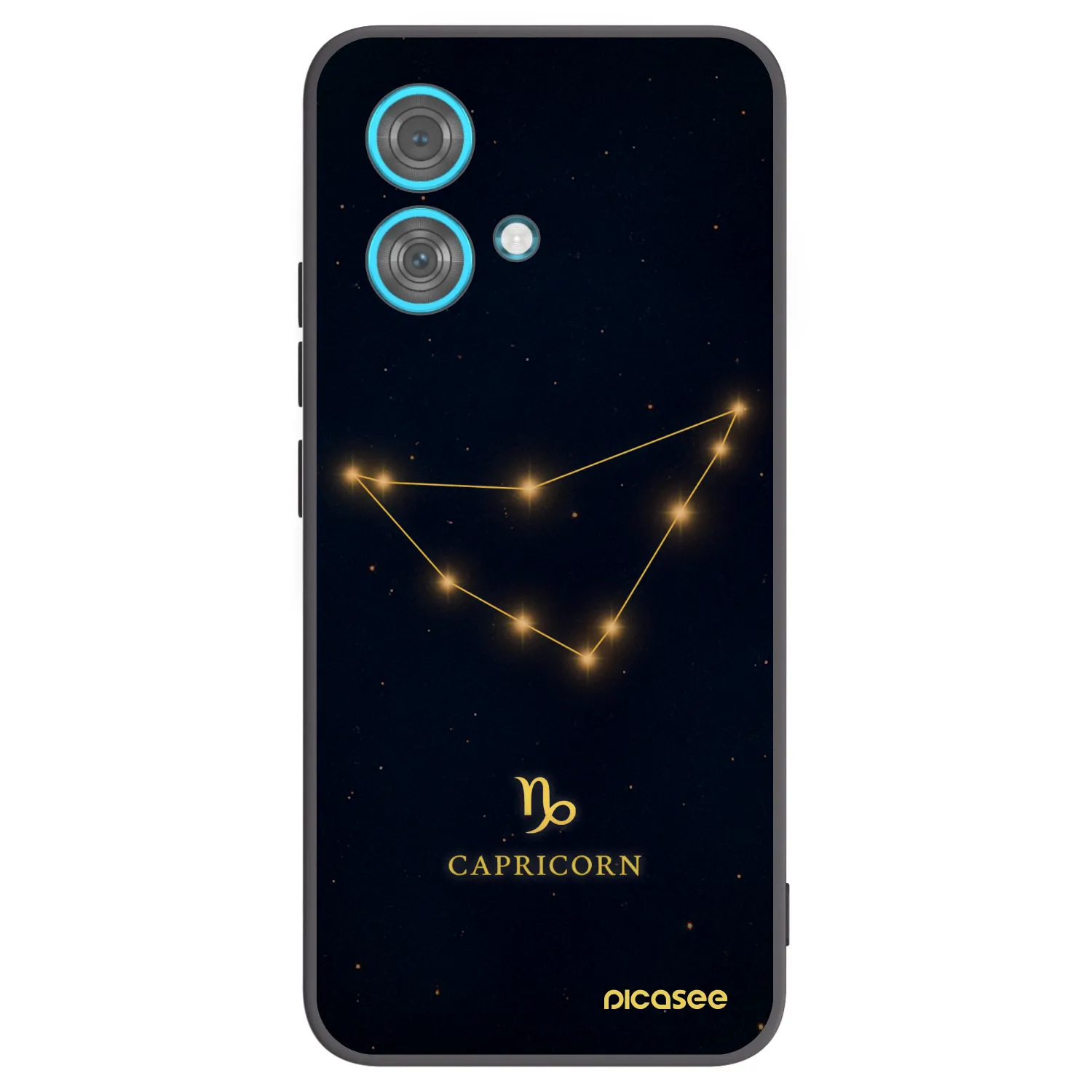 Picasee husă neagră din silicon pentru Motorola Edge 40 Neo - CAPRICORN