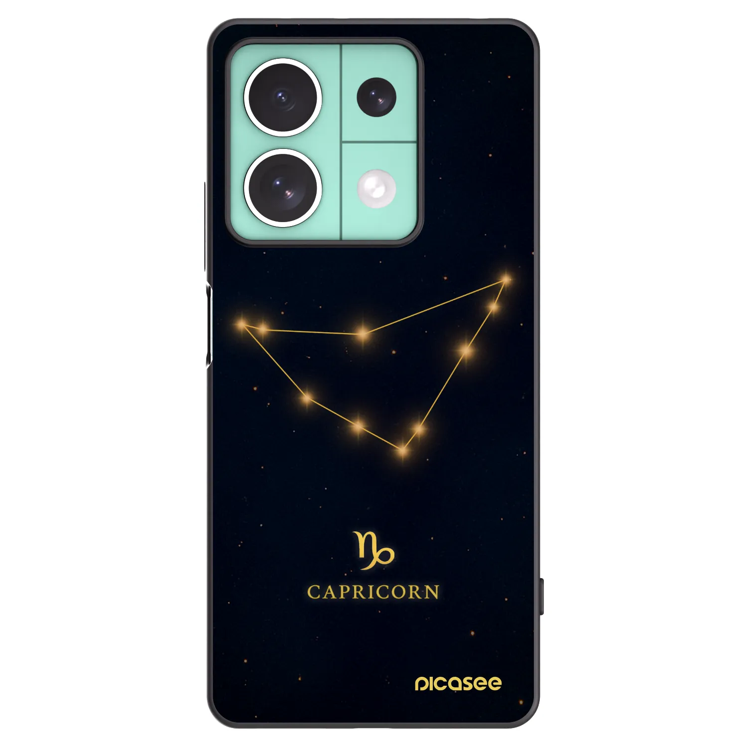 Picasee husă neagră din silicon pentru Xiaomi Redmi Note 13 5G - CAPRICORN
