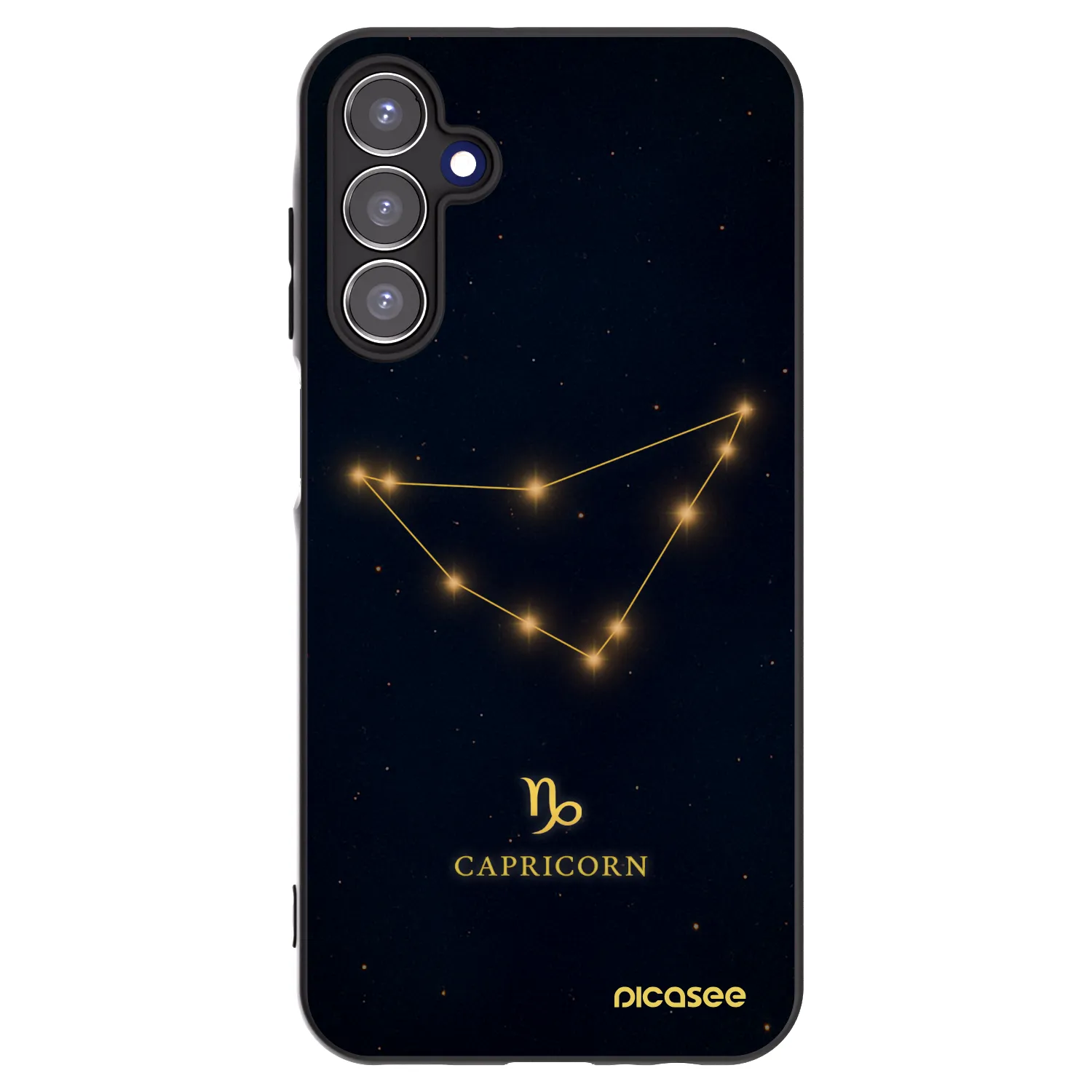 Picasee husă neagră din silicon pentru Samsung Galaxy A15 A156B 5G - CAPRICORN