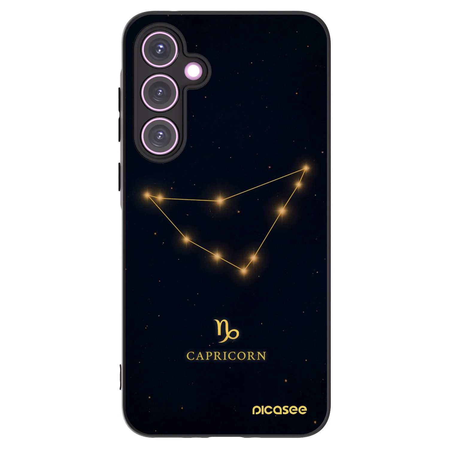 Picasee husă neagră din silicon pentru Samsung Galaxy A35 5G A356B - CAPRICORN