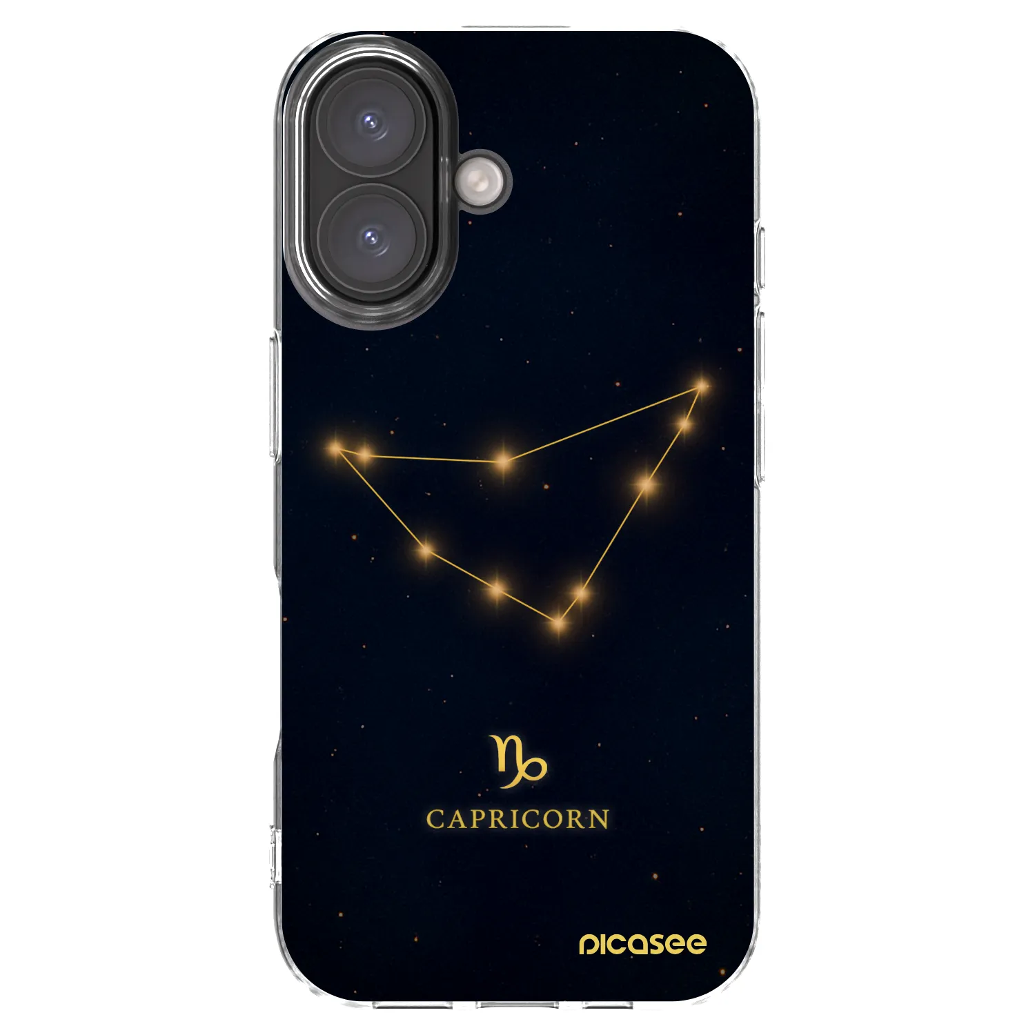 Picasee husă transparentă din silicon pentru Apple iPhone 16 - CAPRICORN