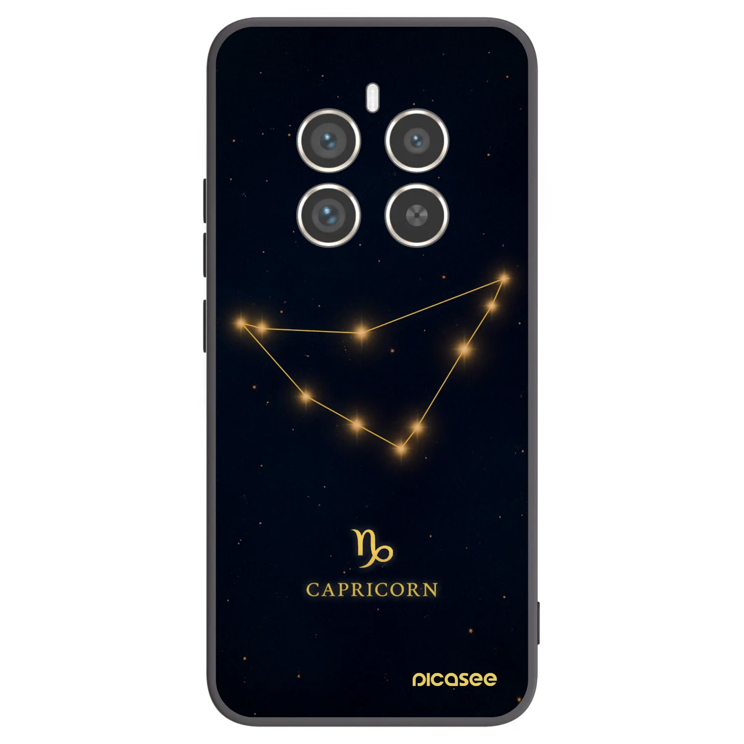 Picasee husă neagră din silicon pentru Realme 12 Pro 5G - CAPRICORN