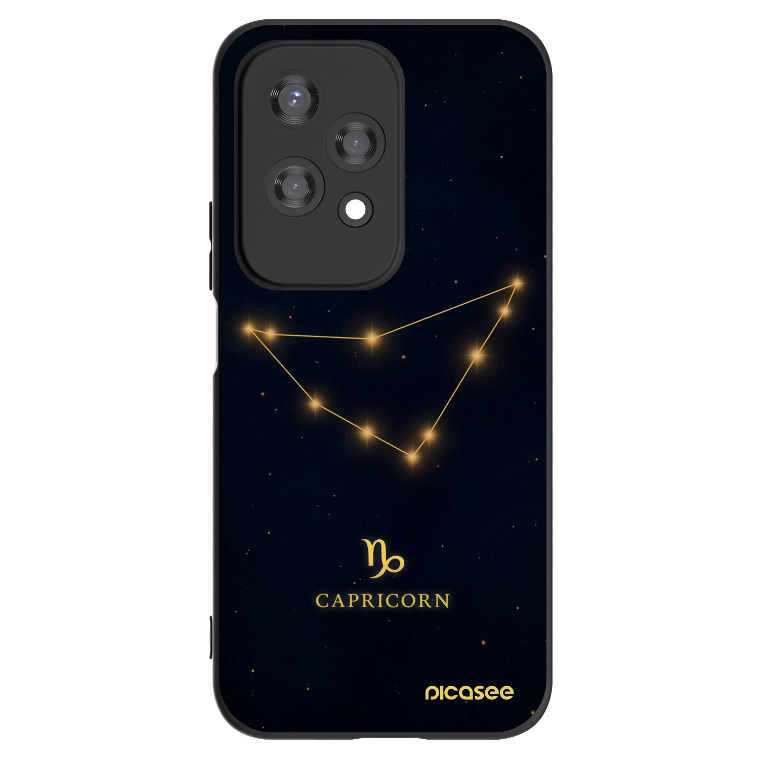 Picasee husă neagră din silicon pentru Honor 200 Lite - CAPRICORN