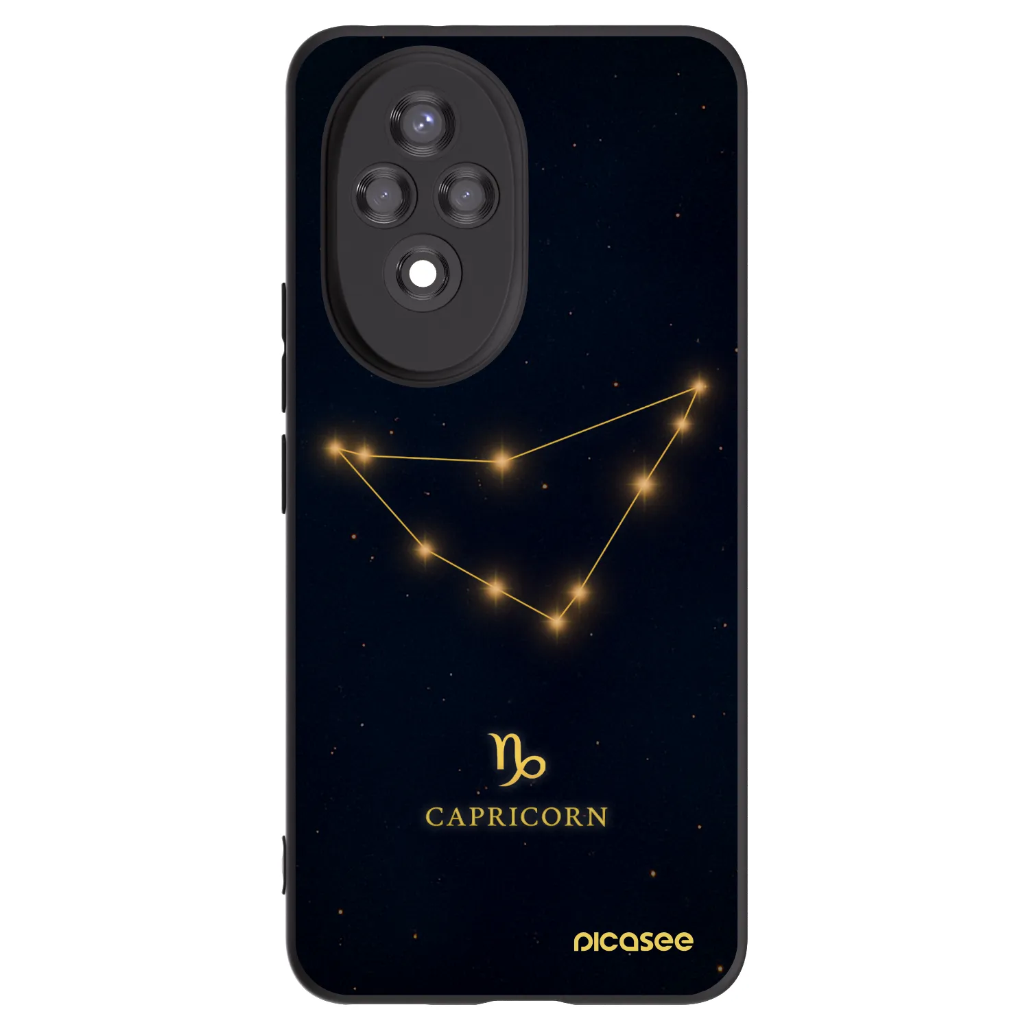 Picasee husă neagră din silicon pentru Honor 200 Pro 5G - CAPRICORN