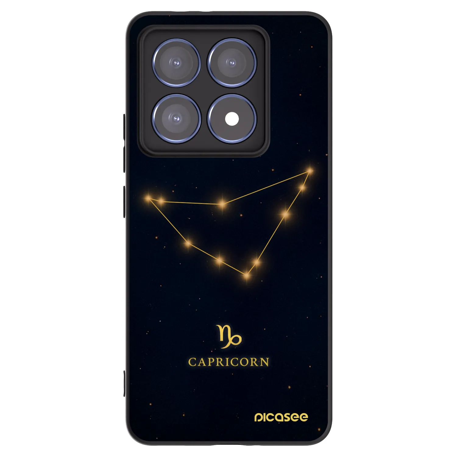 Picasee husă neagră din silicon pentru Xiaomi 14T Pro - CAPRICORN