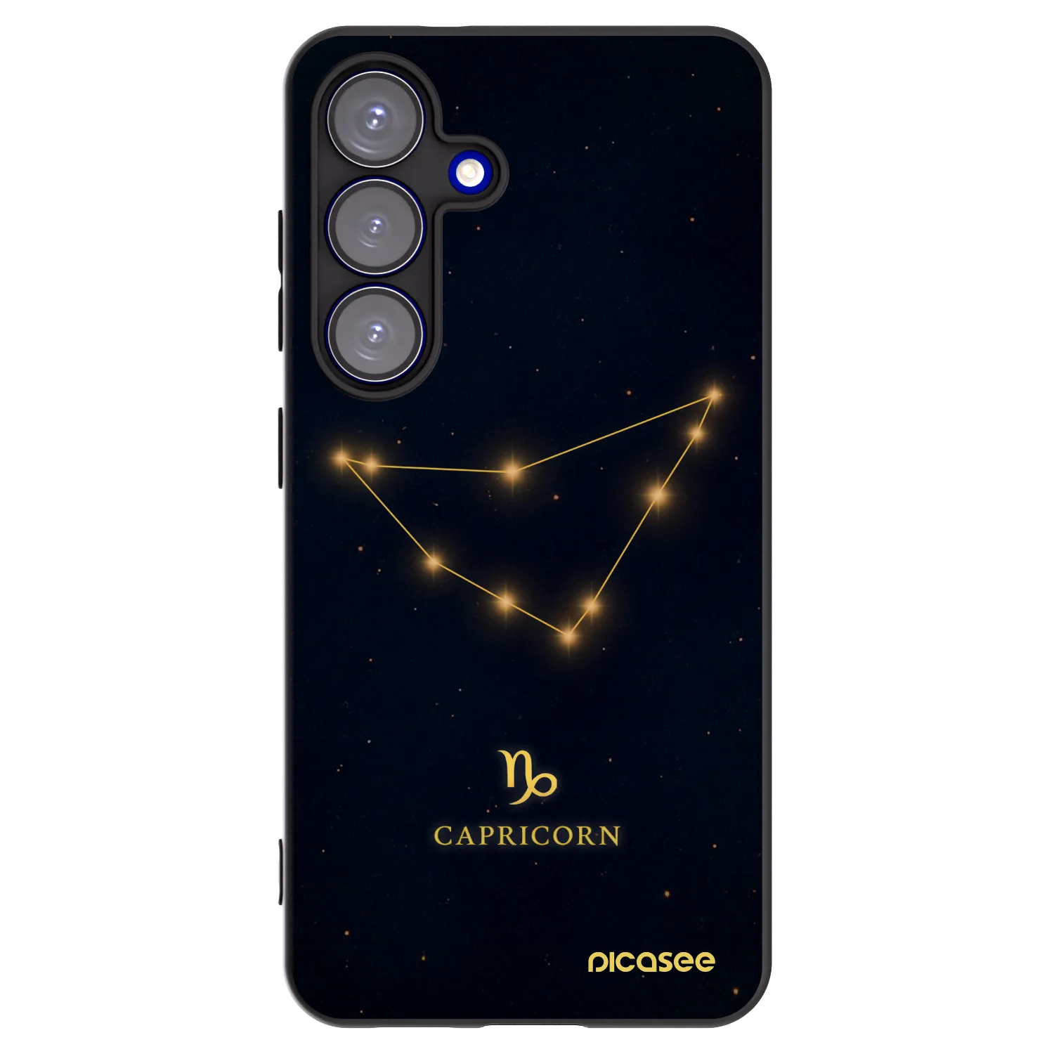 Picasee husă neagră din silicon pentru Samsung Galaxy S25 5G - CAPRICORN