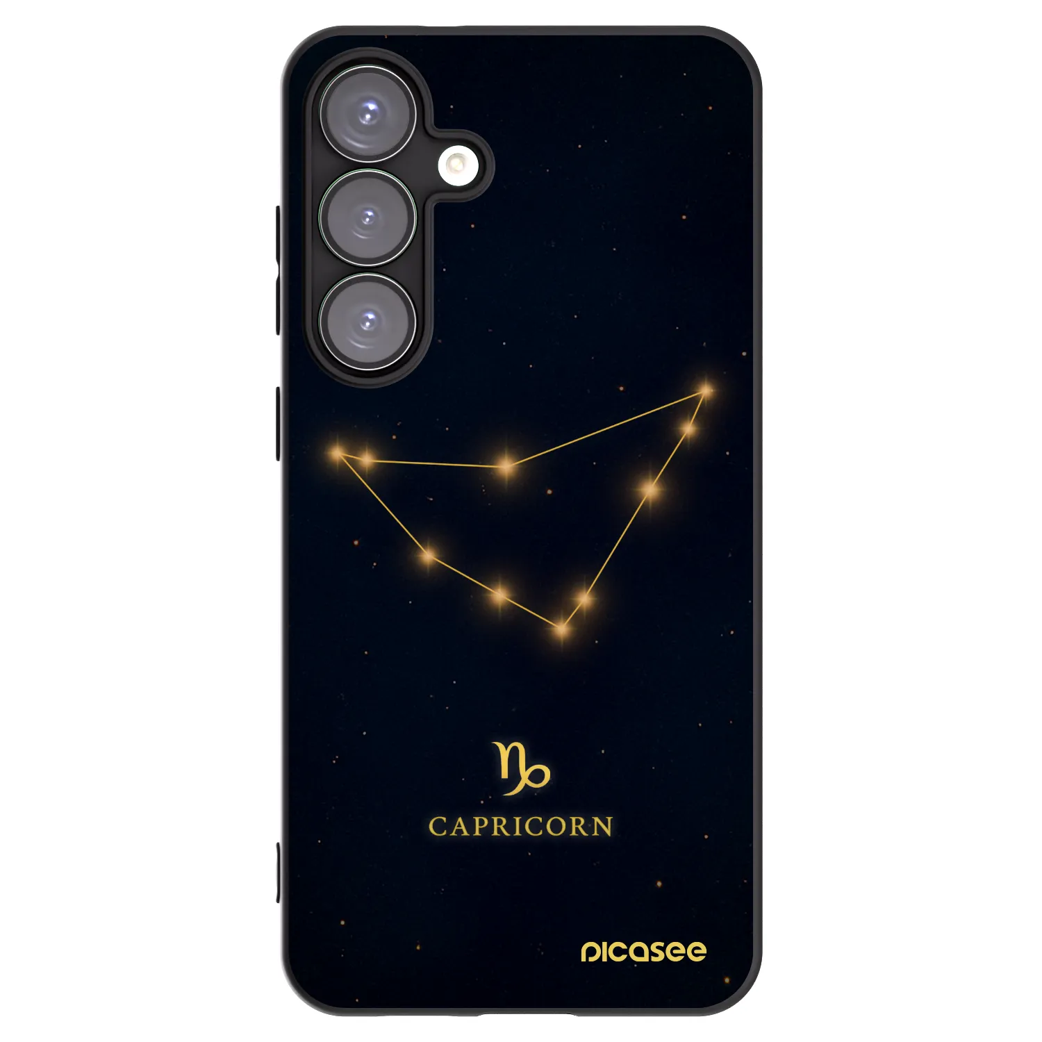 Picasee husă neagră din silicon pentru Samsung Galaxy S25+ 5G - CAPRICORN