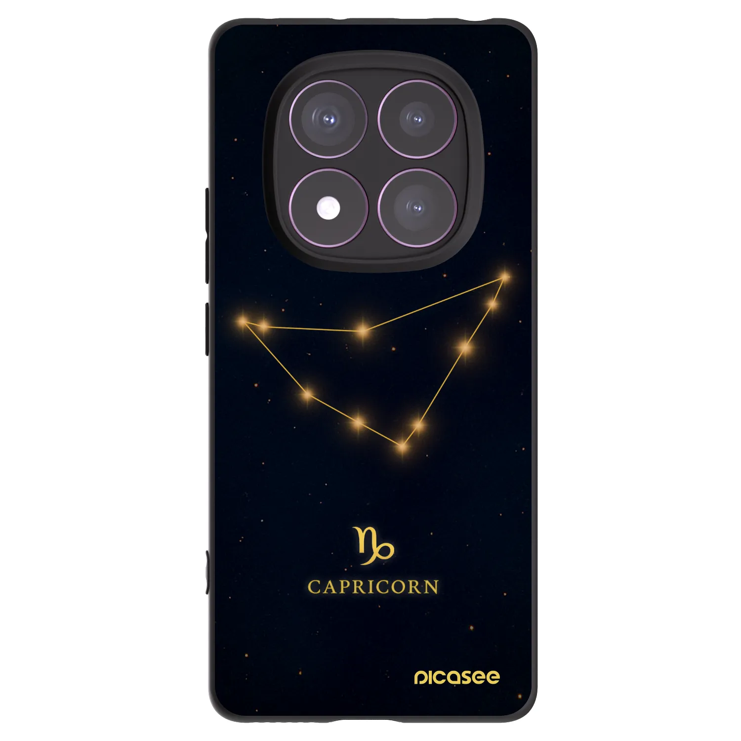 Picasee husă neagră din silicon pentru Xiaomi Redmi Note 14 Pro 4G - CAPRICORN
